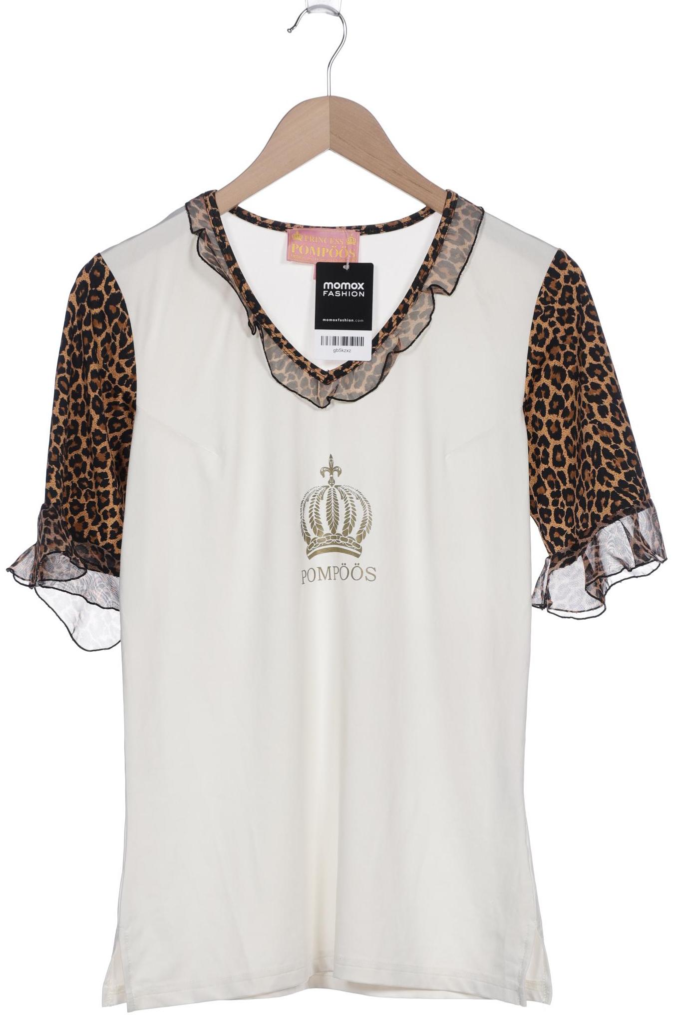 

Pompoos Damen T-Shirt, weiß, Gr. 38