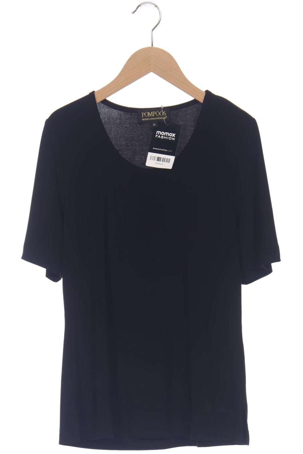

Pompoos Damen T-Shirt, schwarz, Gr. 36