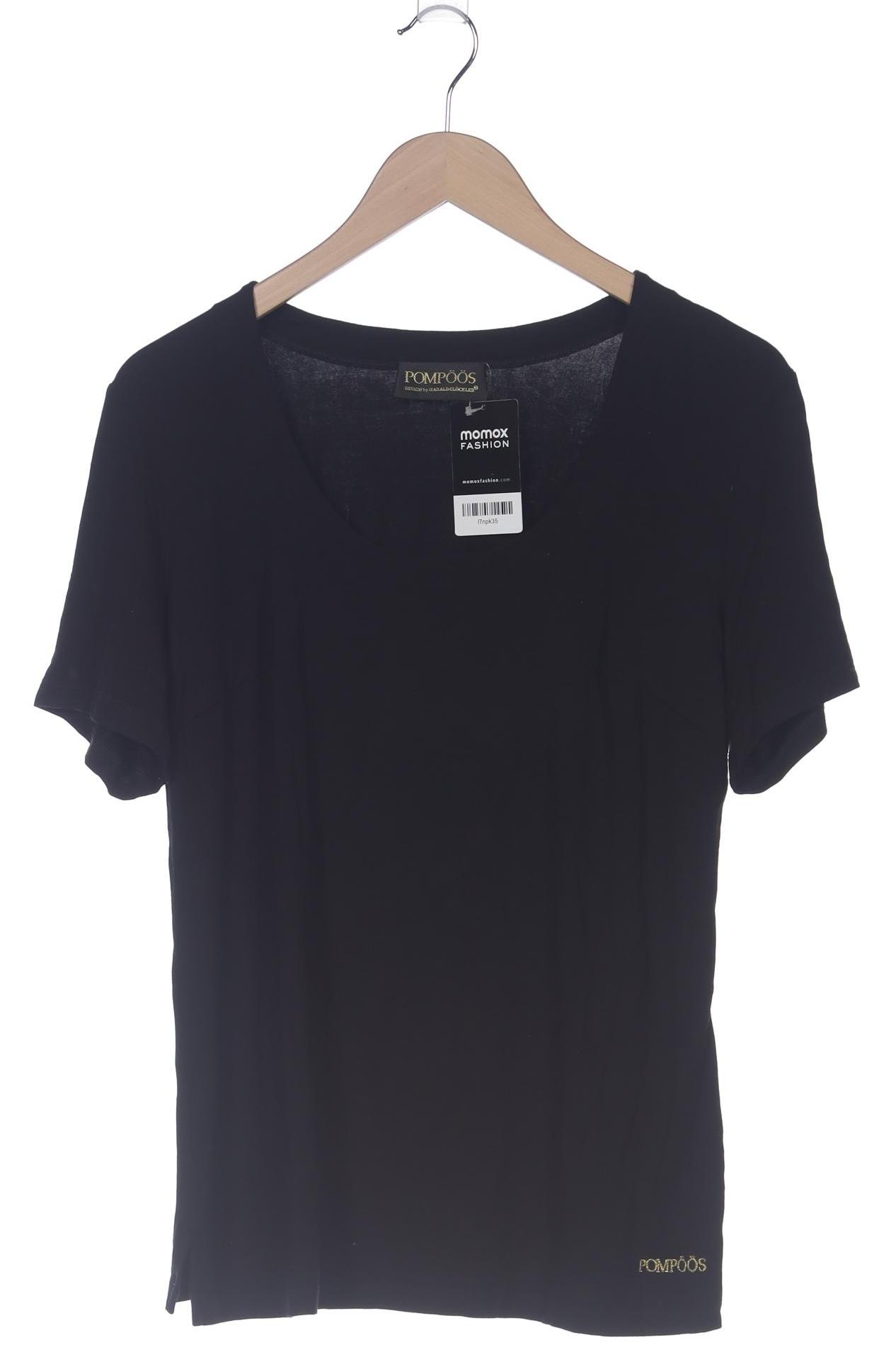 

Pompoos Damen T-Shirt, schwarz, Gr. 42