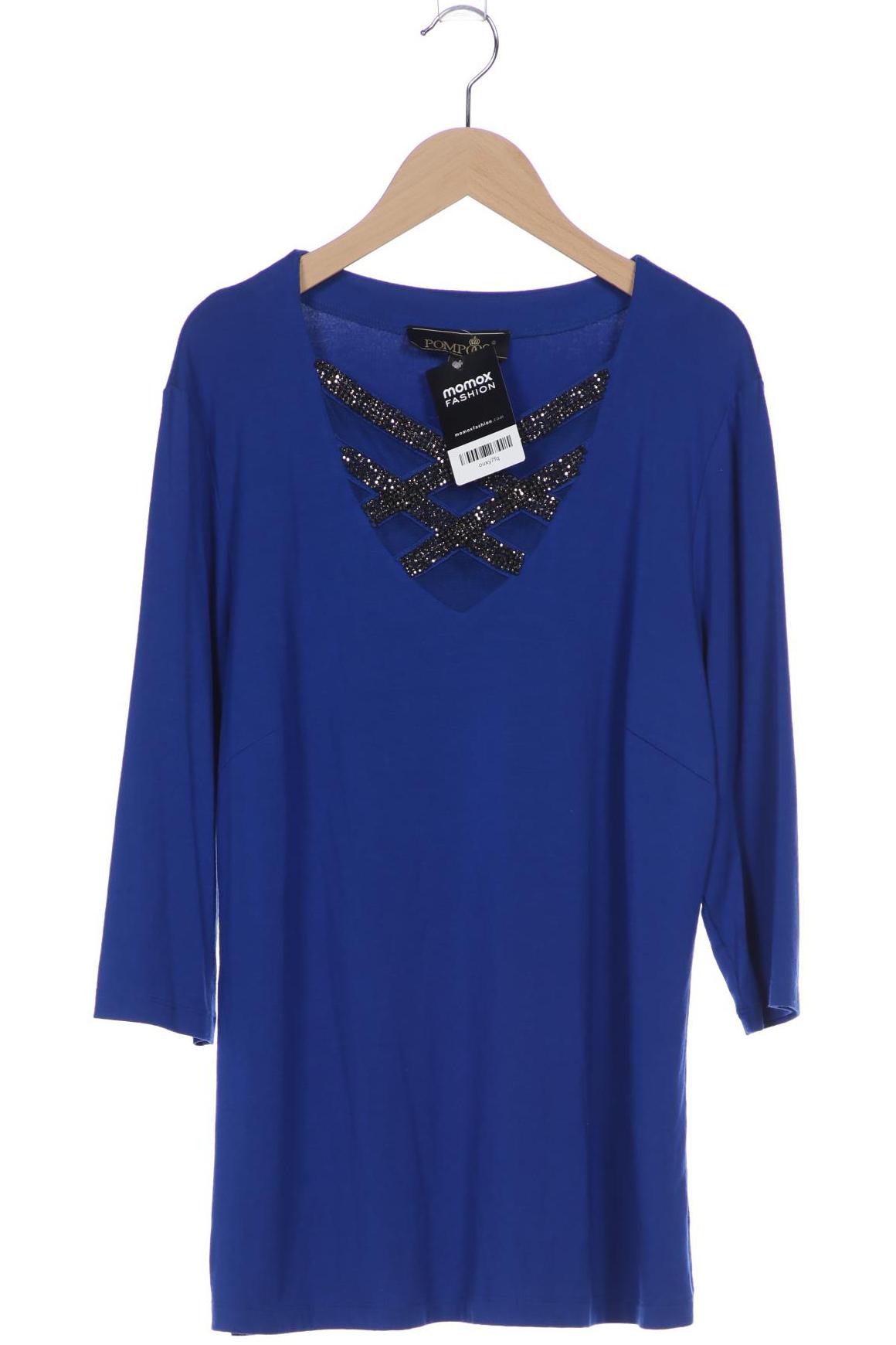 

Pompoos Damen T-Shirt, blau, Gr. 44