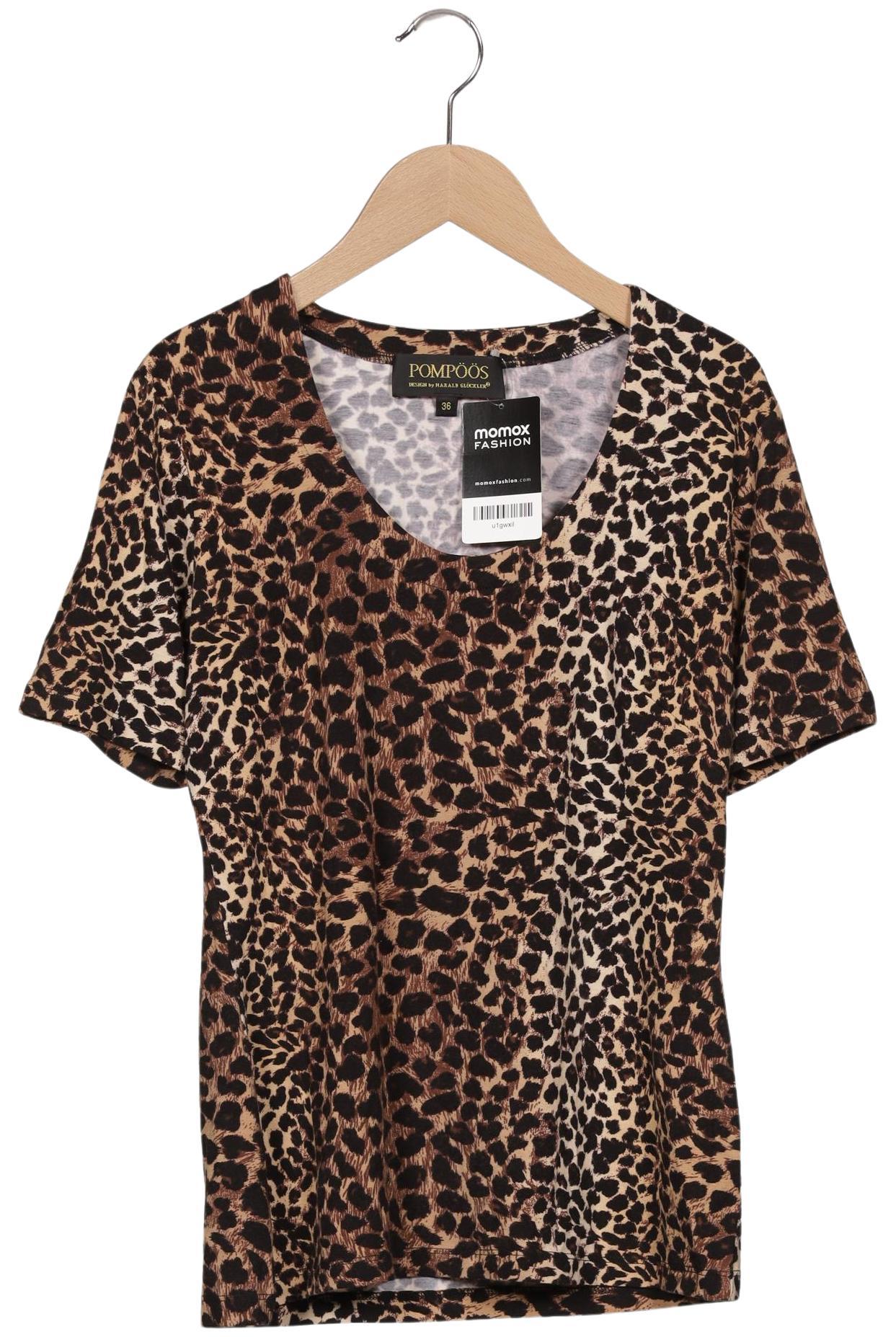 

Pompoos Damen T-Shirt, braun, Gr. 36