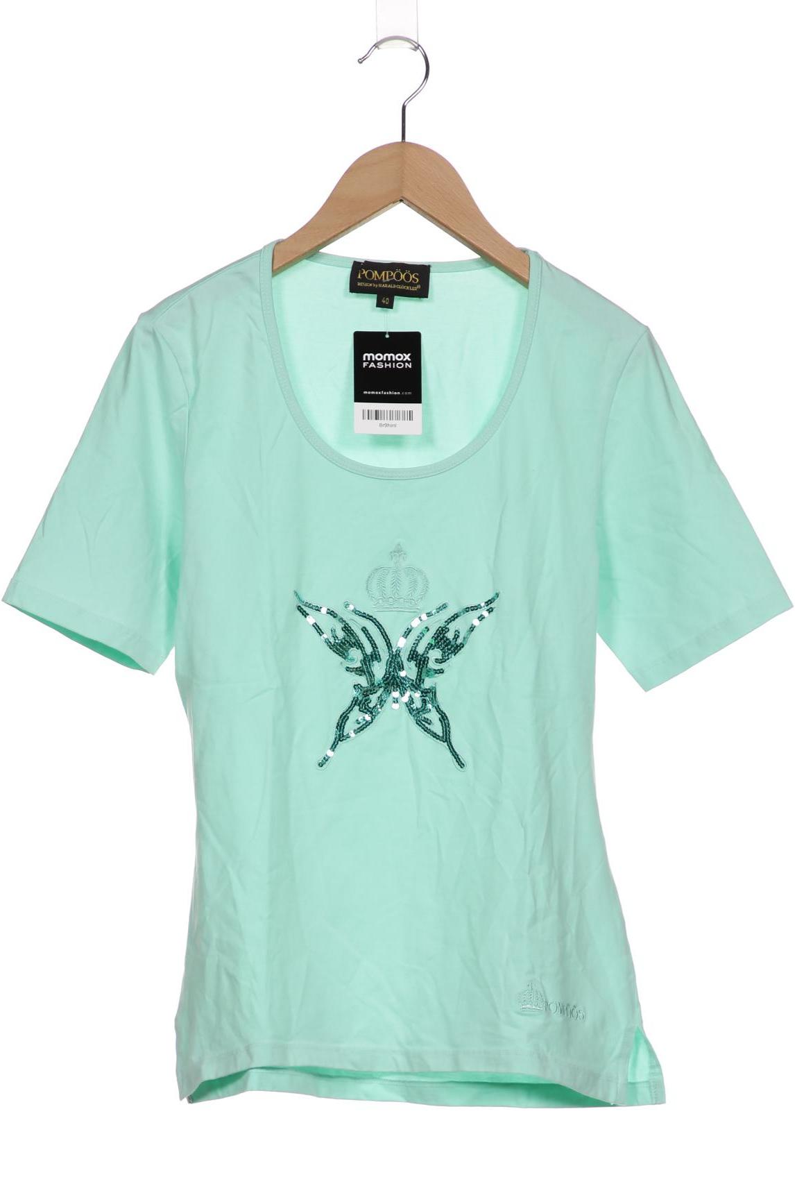 

Pompoos Damen T-Shirt, türkis, Gr. 40