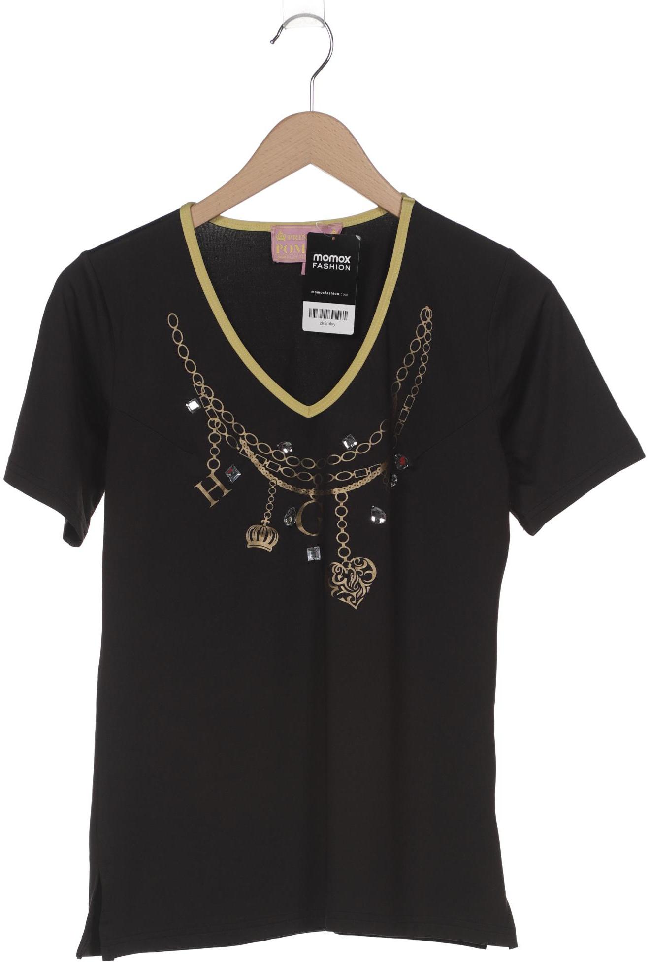 

Pompoos Damen T-Shirt, schwarz, Gr. 36