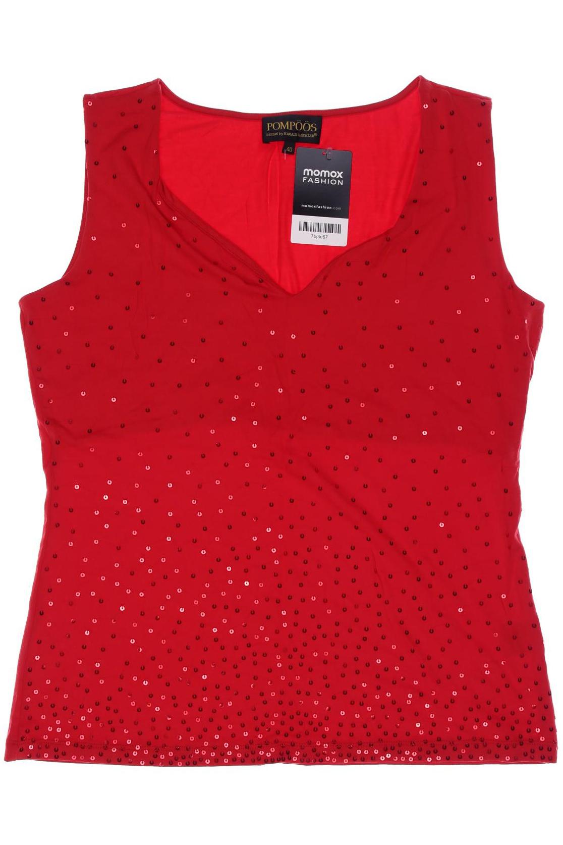 

Pompoos Damen Top, rot, Gr. 40