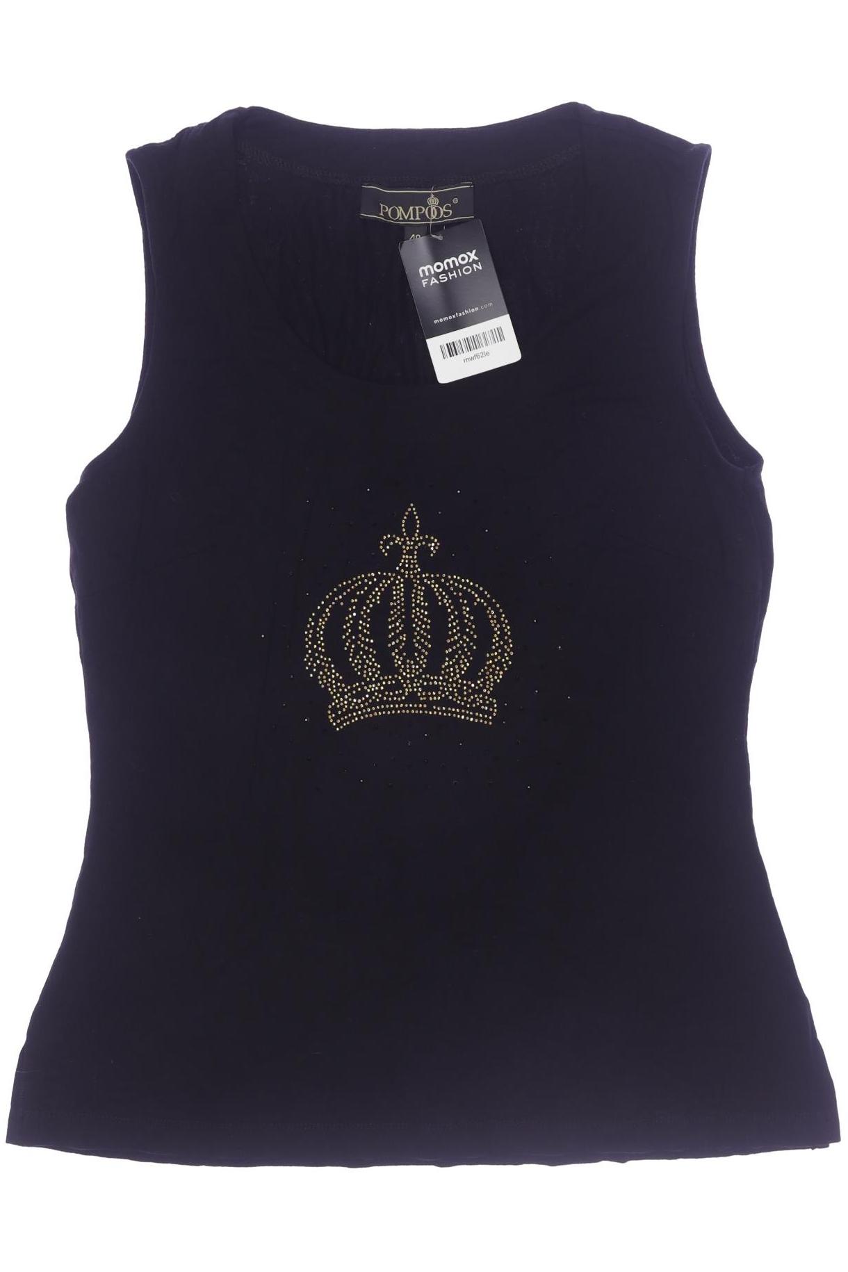 

Pompoos Damen Top, schwarz, Gr. 40