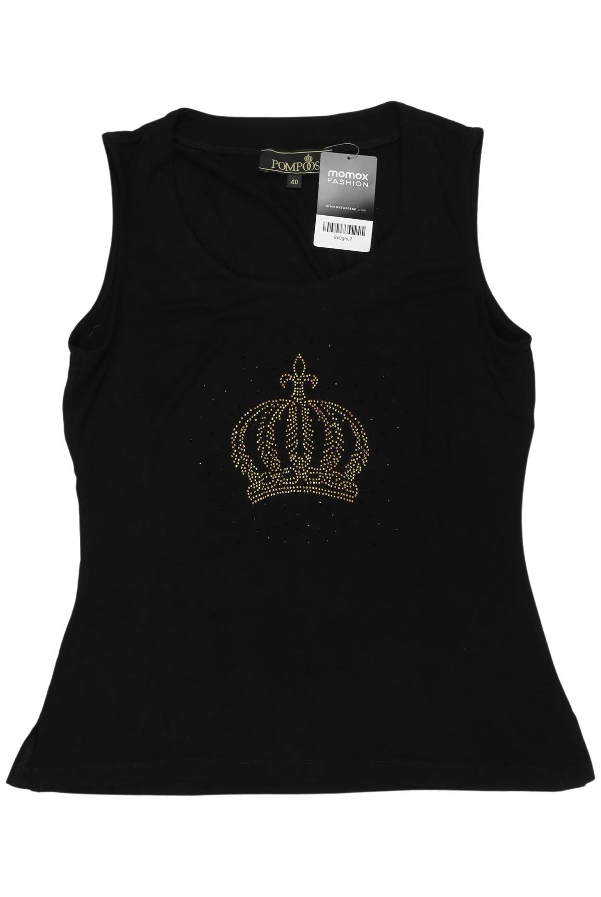 

Pompoos Damen Top, schwarz, Gr. 40