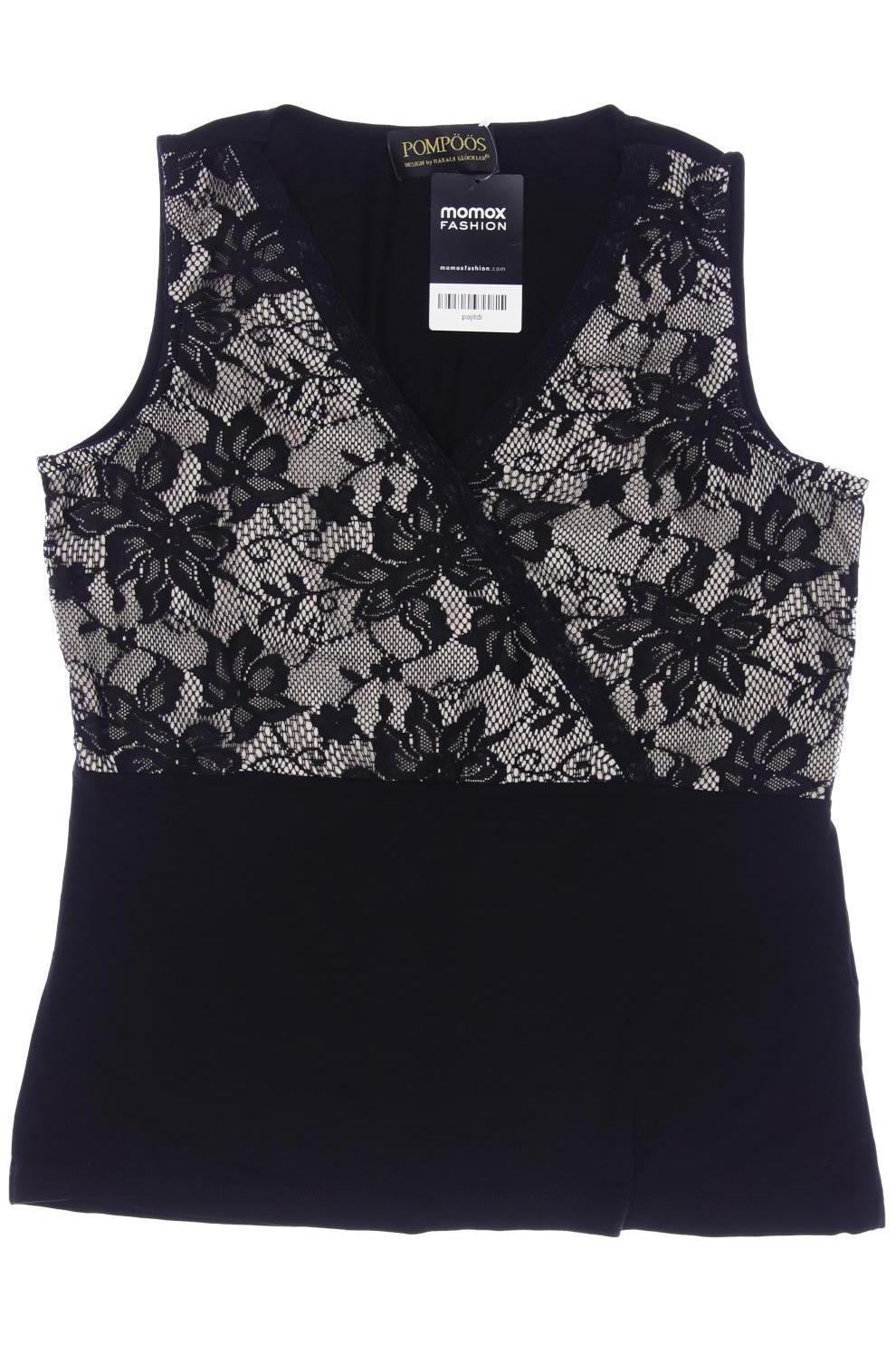 

Pompoos Damen Top, schwarz, Gr. 38