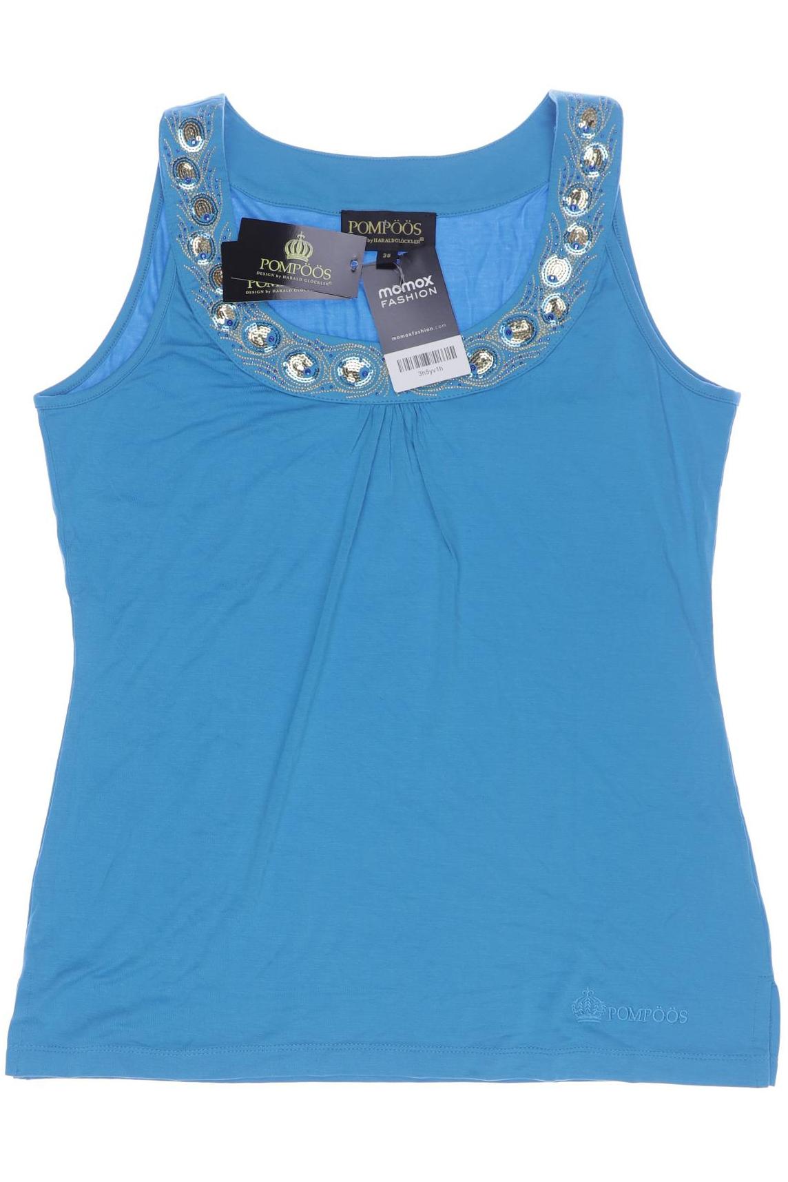 

Pompoos Damen Top, blau, Gr. 38