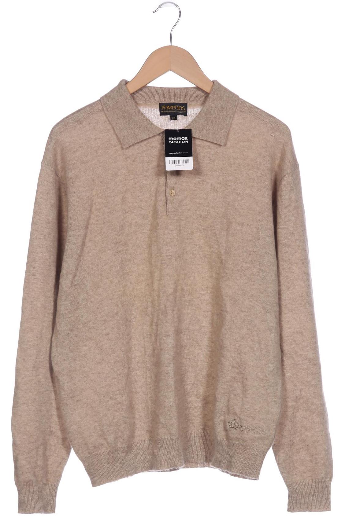 

Pompoos Herren Pullover, beige, Gr. 54