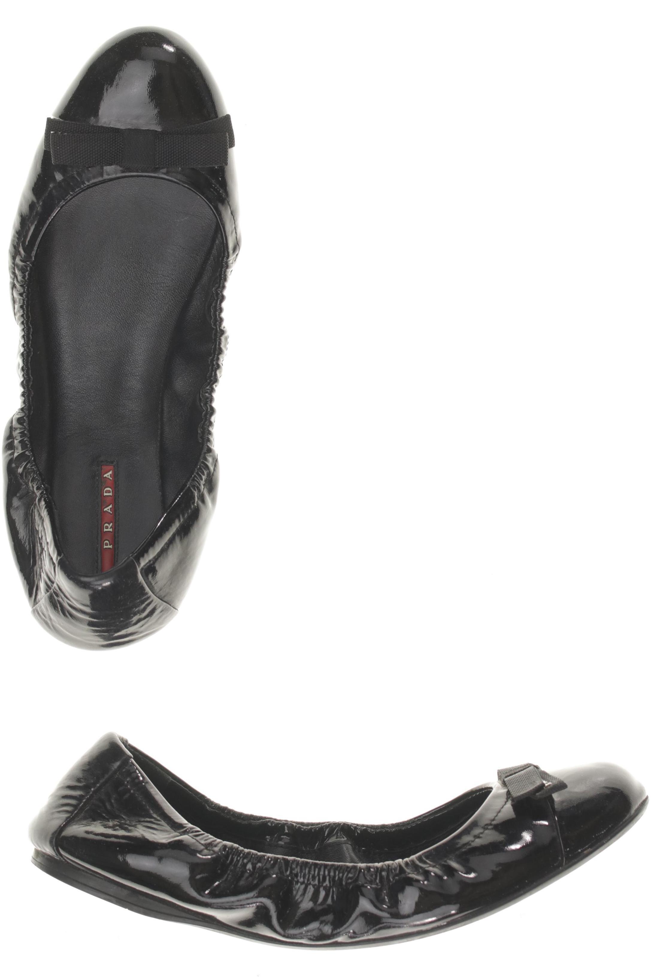 

Prada Damen Ballerinas, schwarz, Gr. 40.5