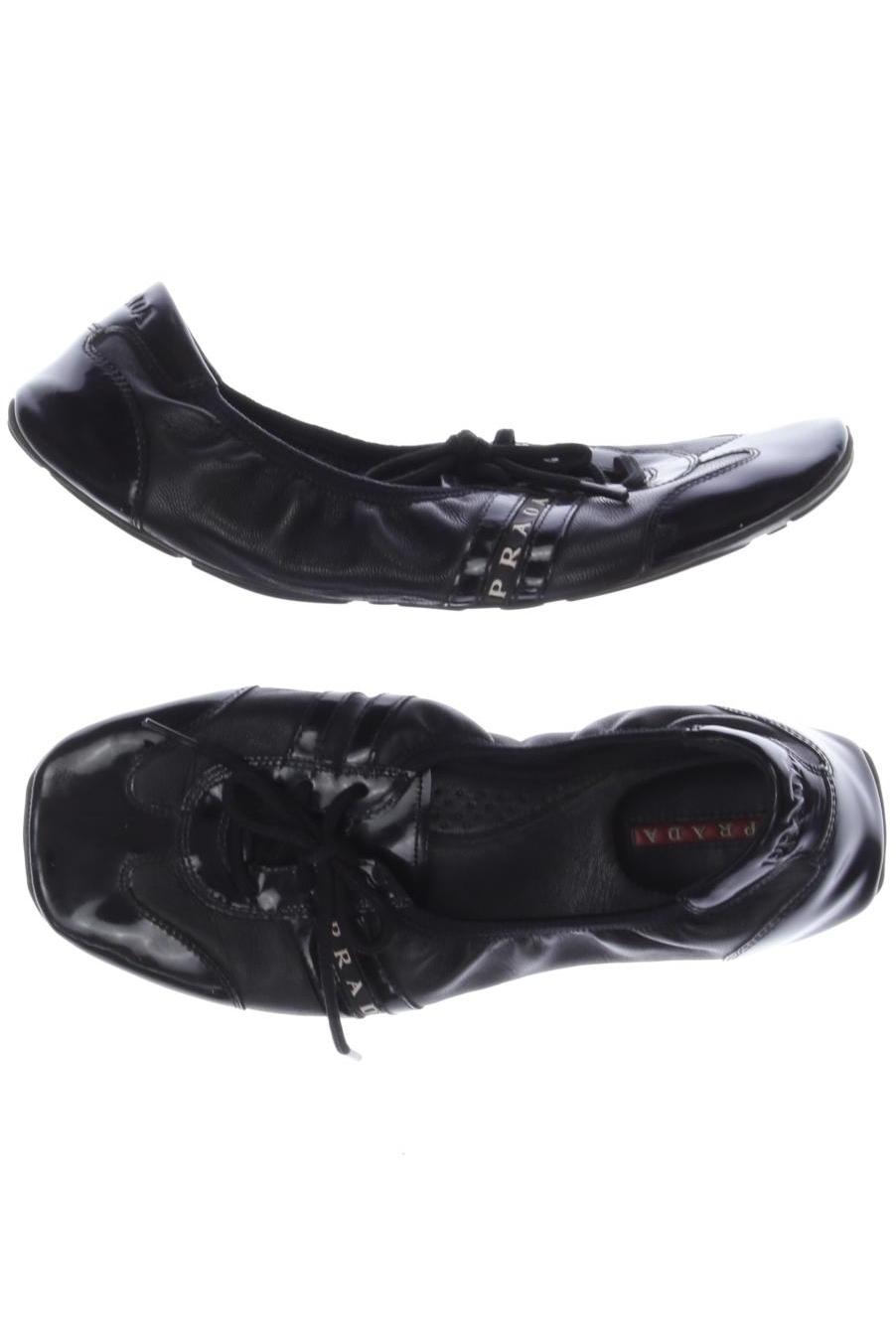 

Prada Damen Ballerinas, schwarz, Gr. 38