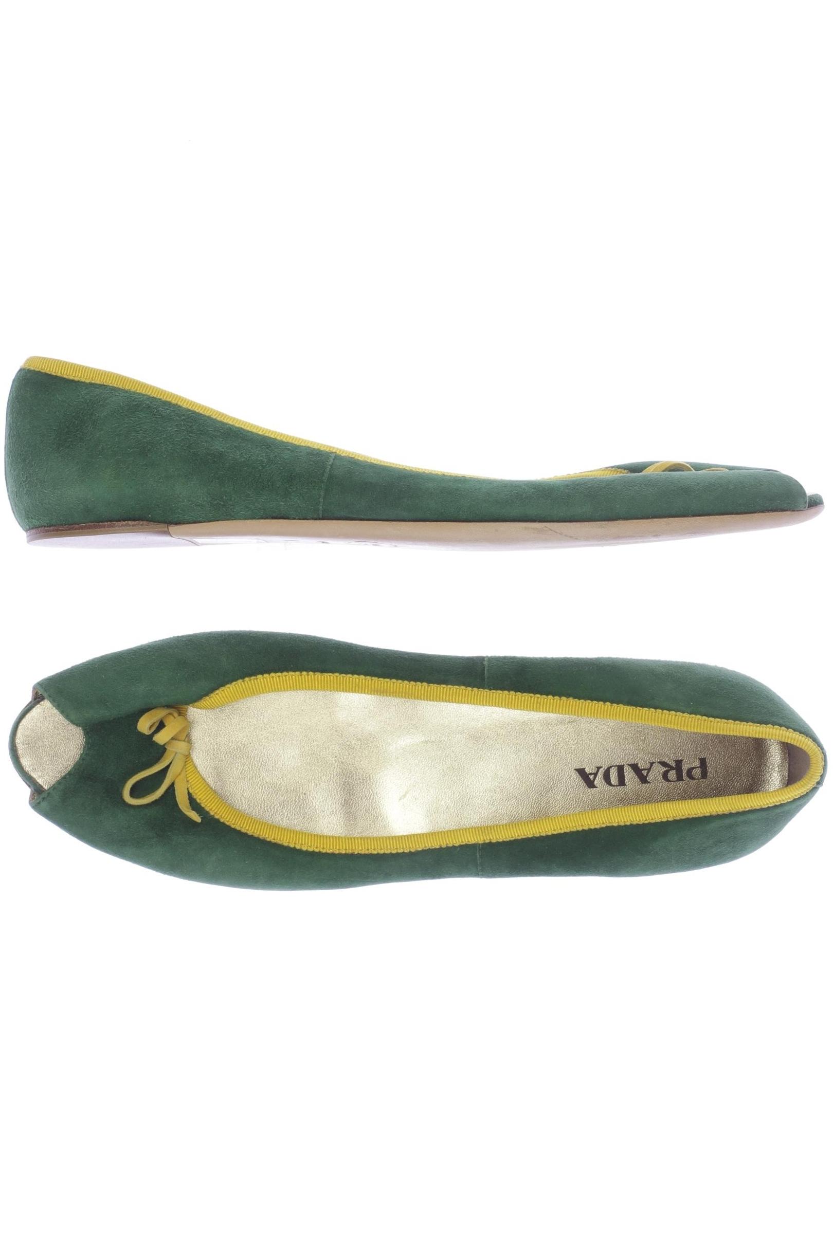 

Prada Damen Ballerinas, grün, Gr. 39