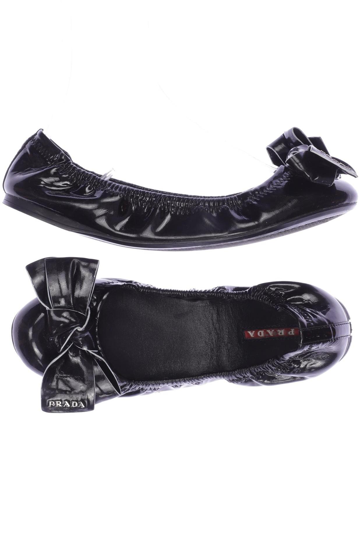 

Prada Damen Ballerinas, schwarz, Gr. 36.5