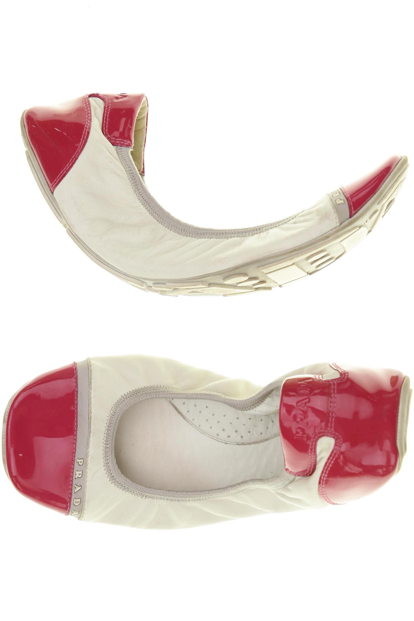 

Prada Damen Ballerinas, weiß, Gr. 40