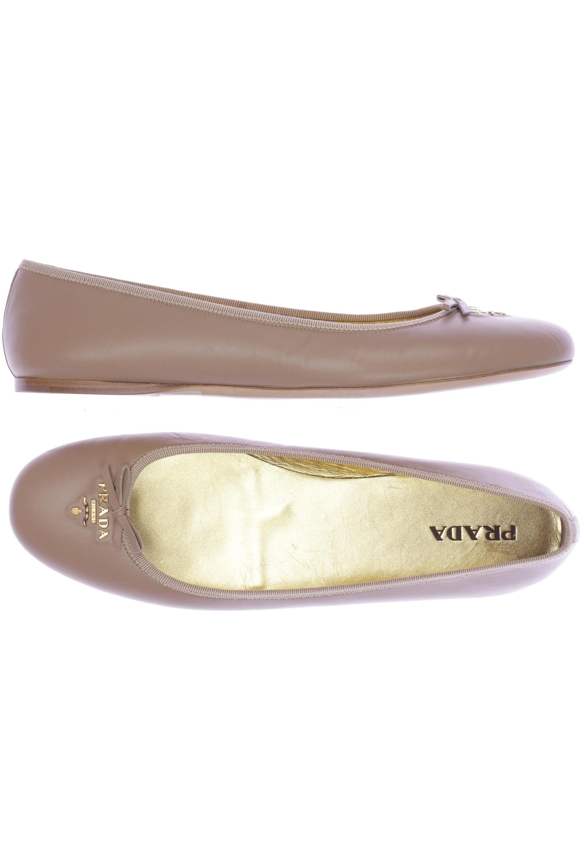 

Prada Damen Ballerinas, beige, Gr. 42
