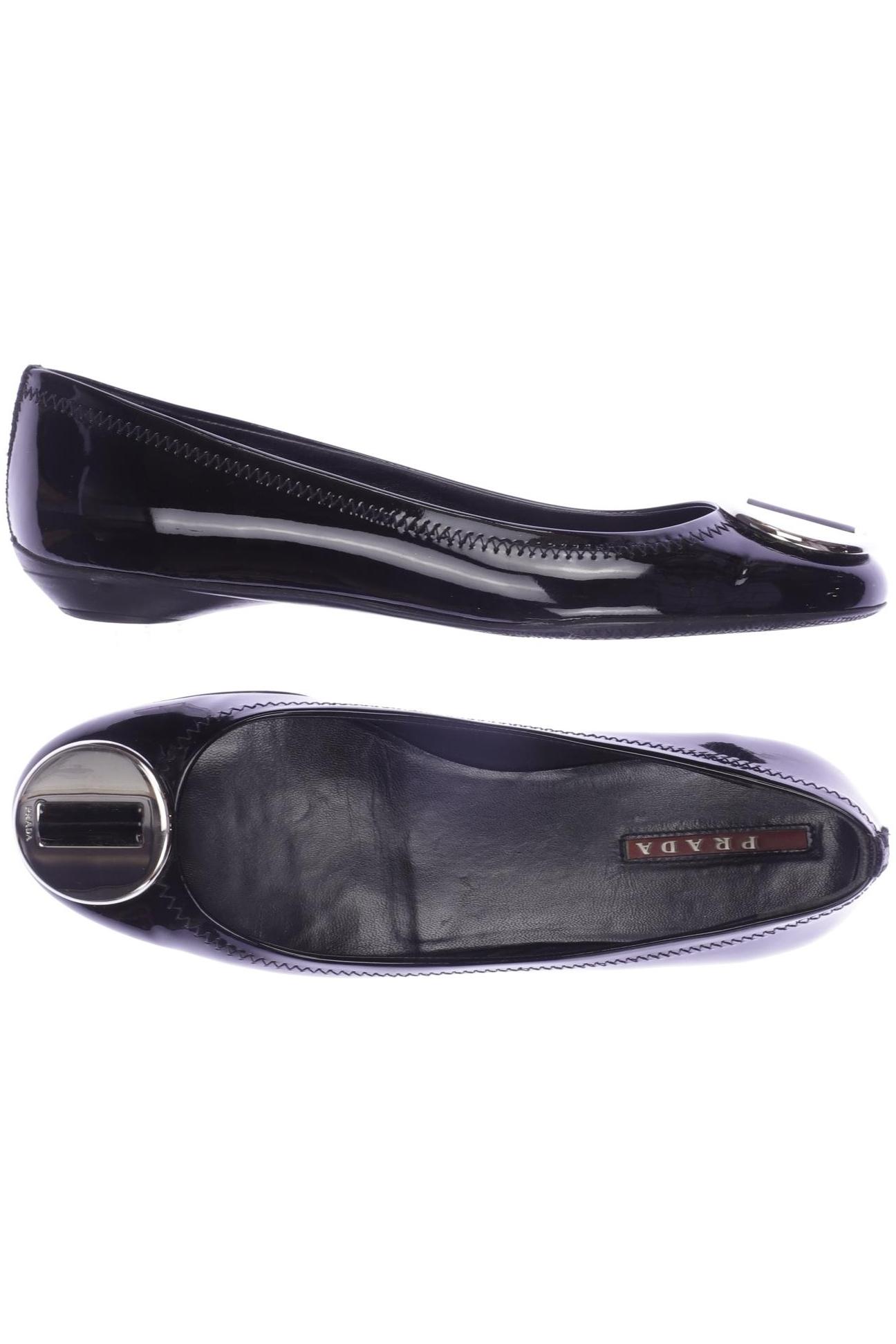 

Prada Damen Ballerinas, schwarz, Gr. 36