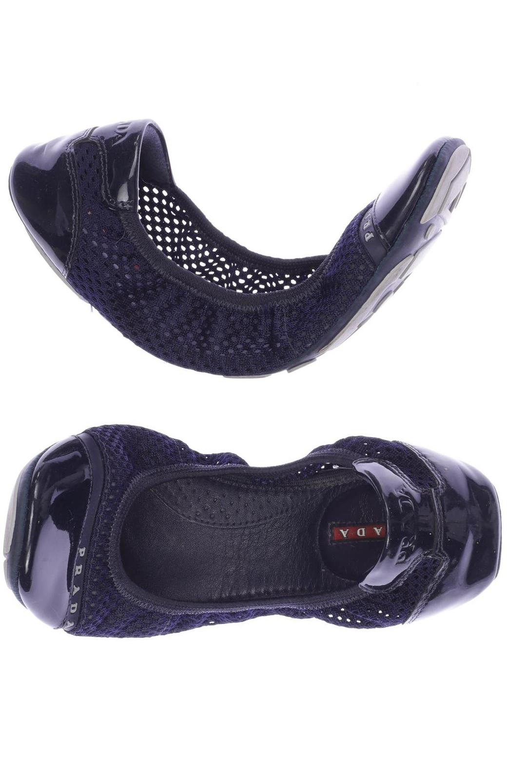 

Prada Damen Ballerinas, marineblau, Gr. 37.5