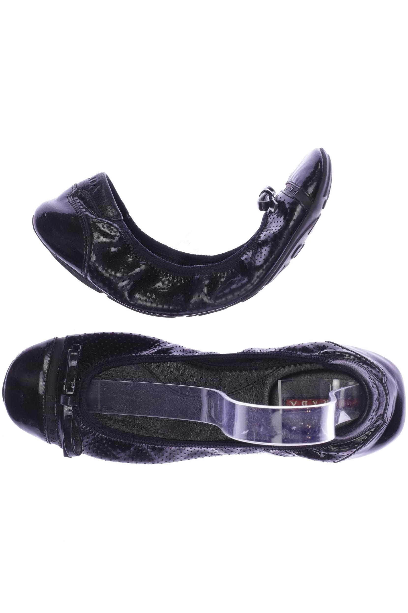 

Prada Damen Ballerinas, schwarz, Gr. 38