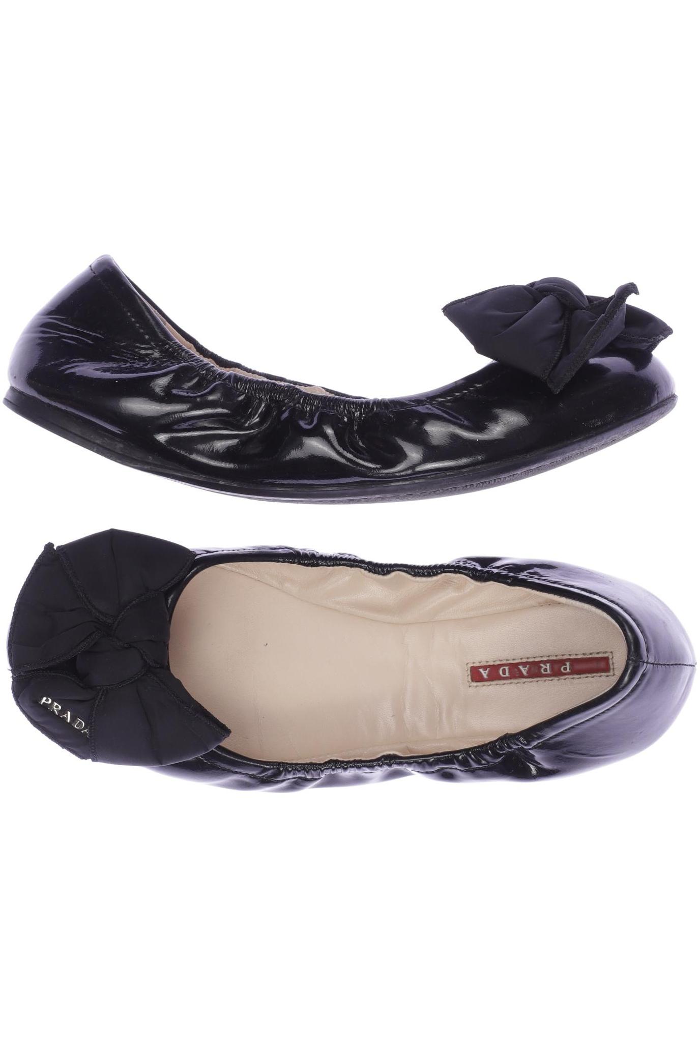 

Prada Damen Ballerinas, schwarz, Gr. 38