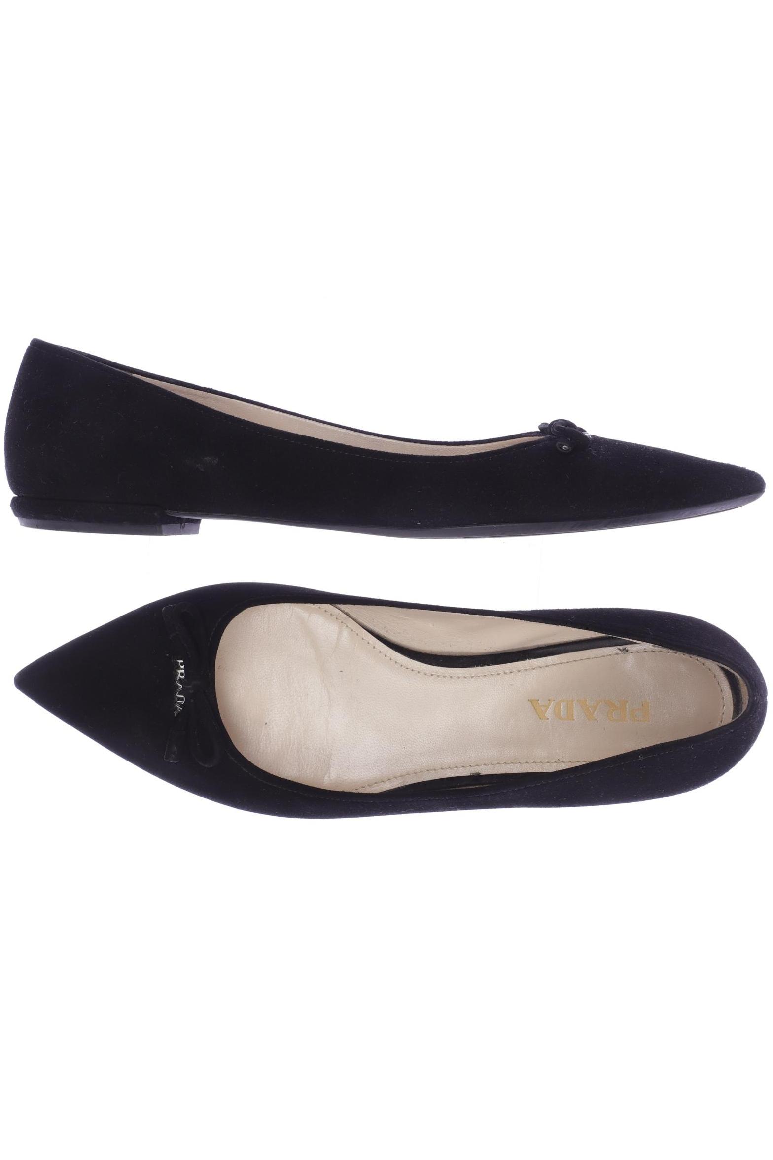

Prada Damen Ballerinas, schwarz, Gr. 38.5