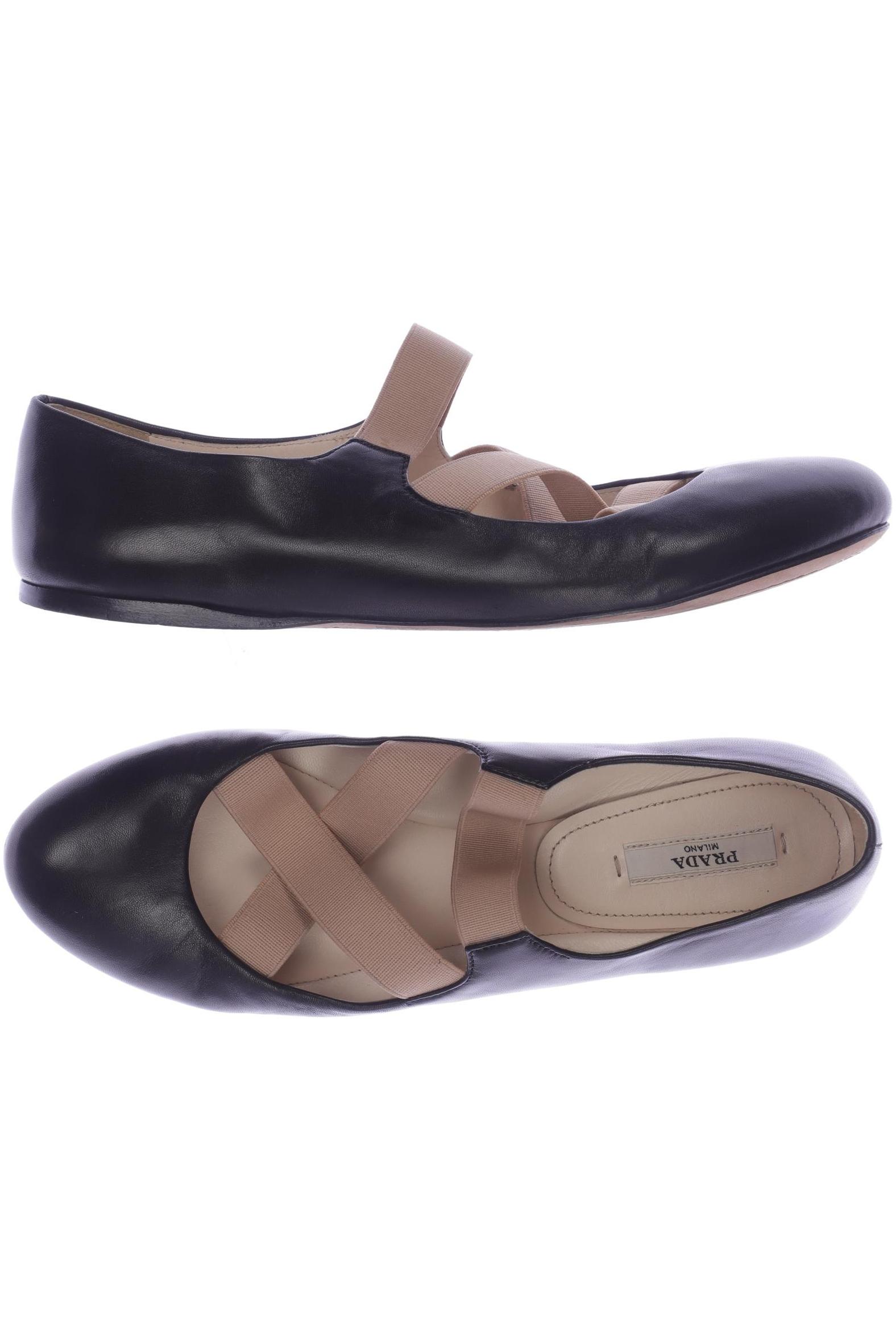 

Prada Damen Ballerinas, schwarz, Gr. 38