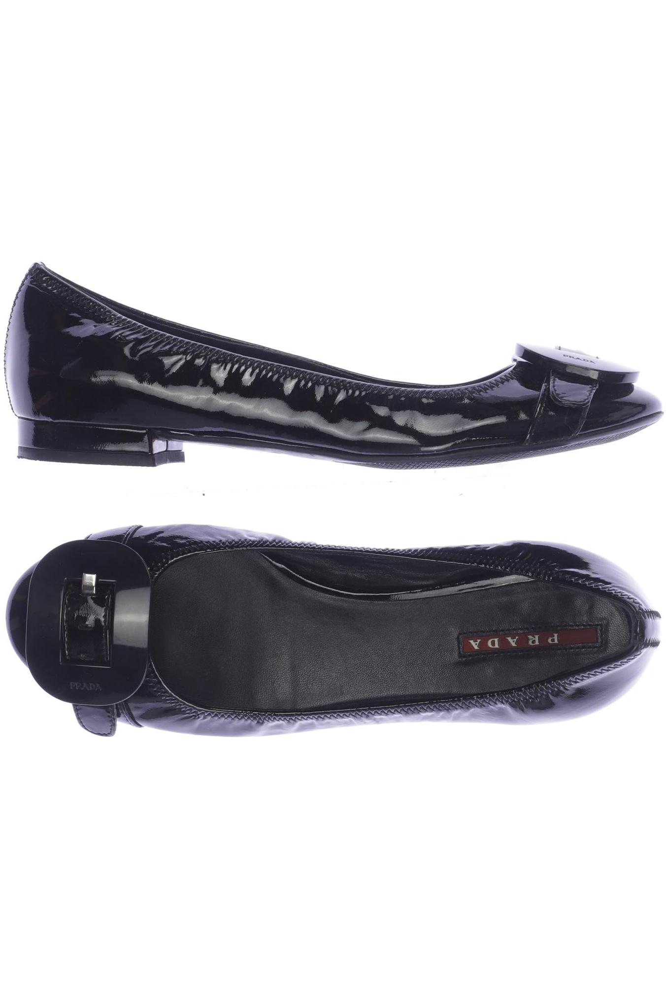 

Prada Damen Ballerinas, schwarz, Gr. 36.5