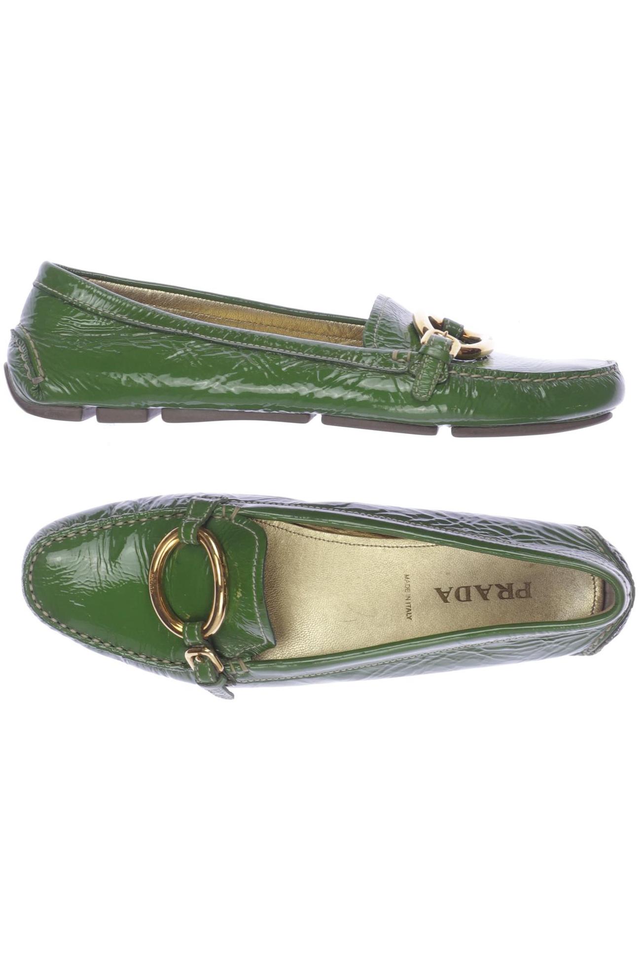 

Prada Damen Ballerinas, grün, Gr. 40