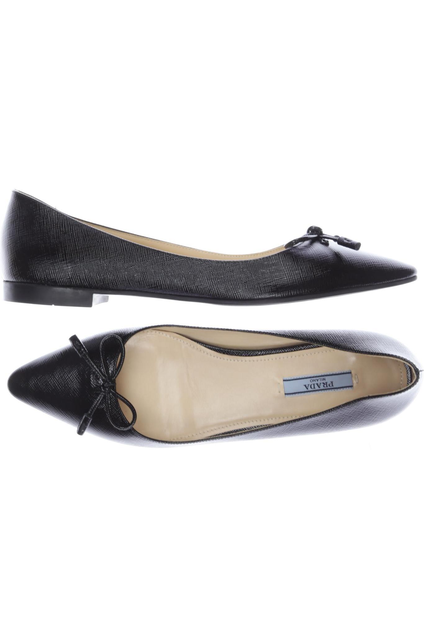 

Prada Damen Ballerinas, schwarz, Gr. 37.5