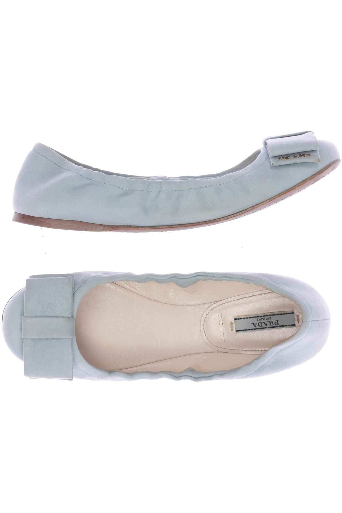 

Prada Damen Ballerinas, hellblau, Gr. 37