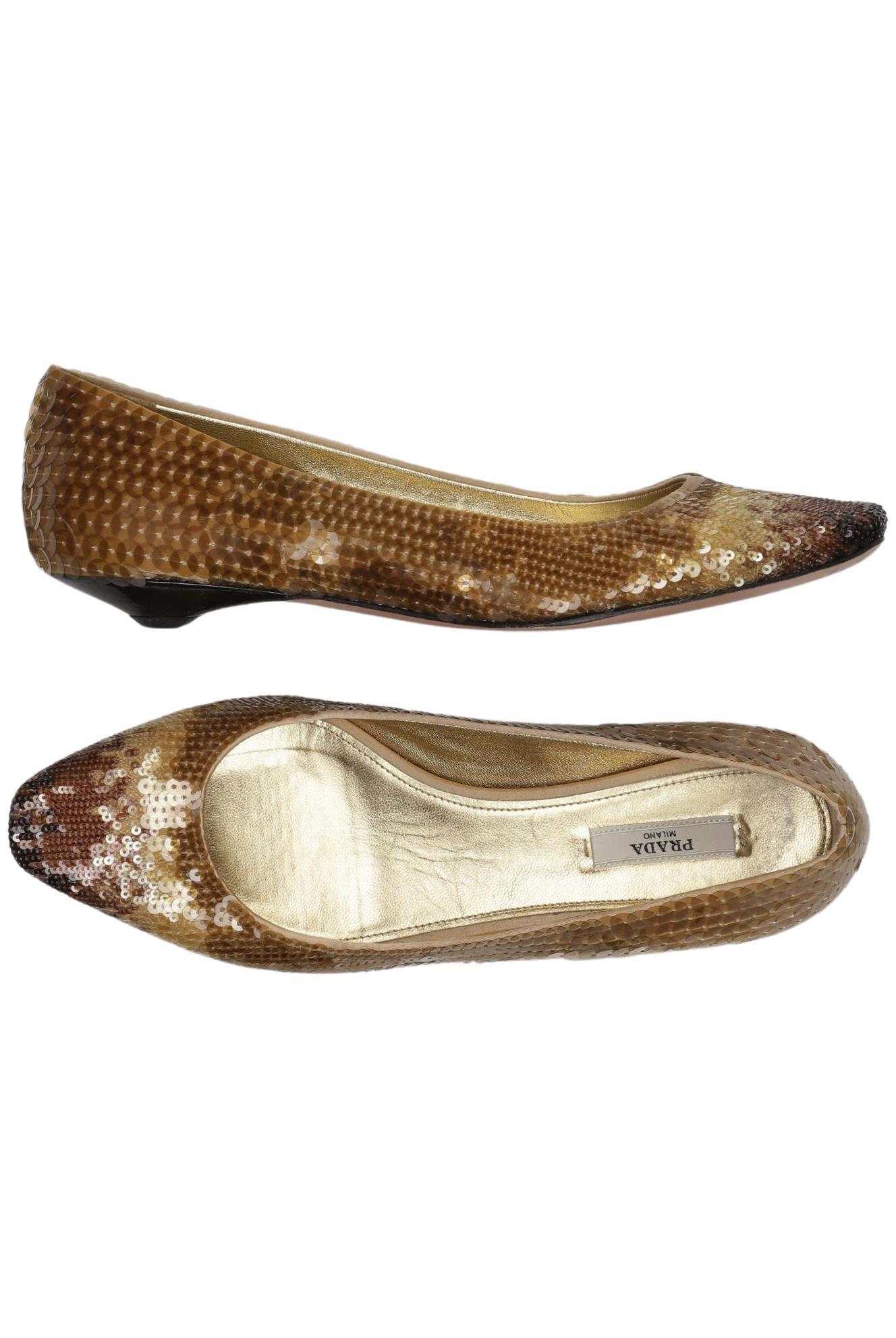 

Prada Damen Ballerinas, braun, Gr. 38