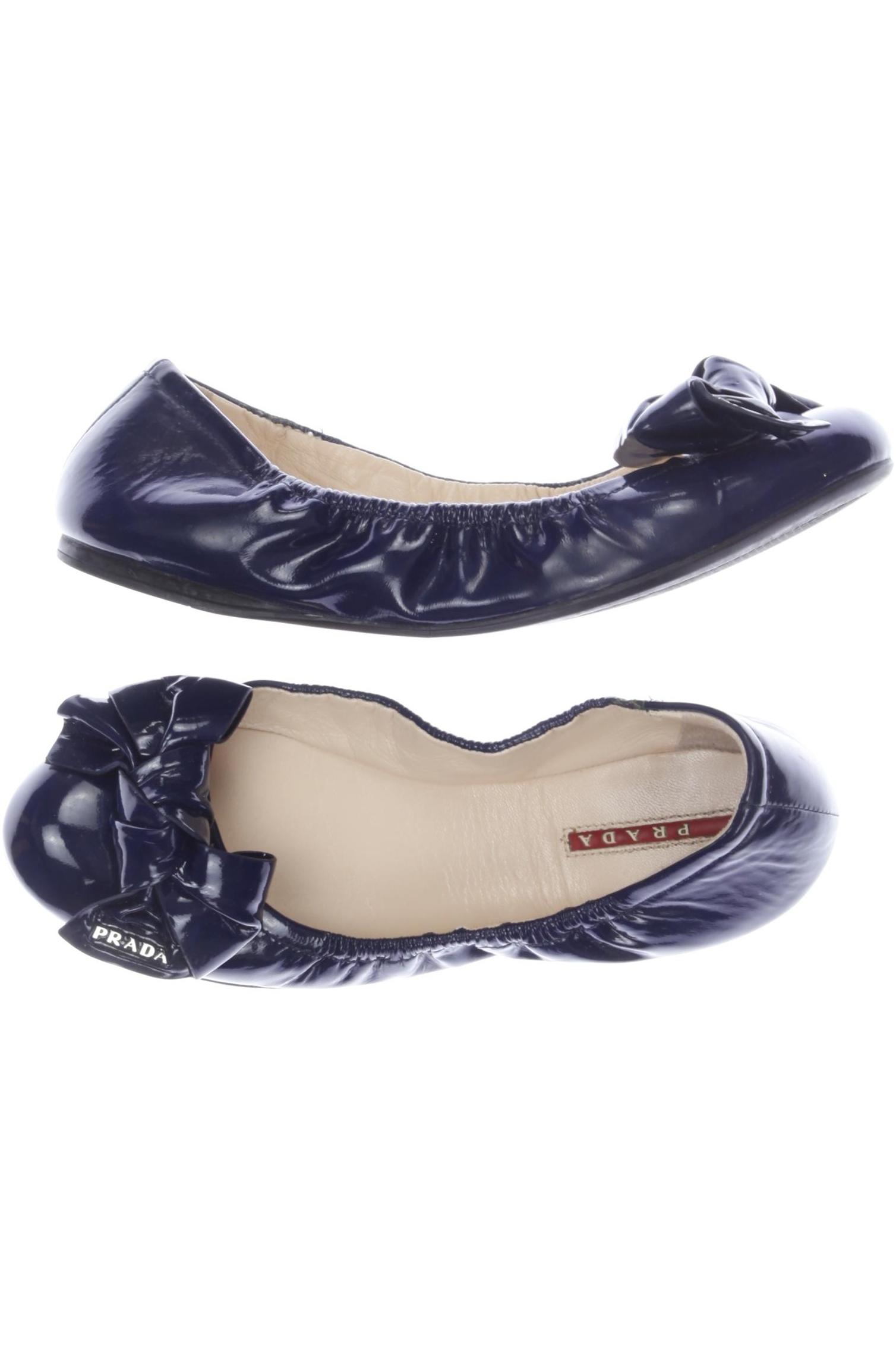 

Prada Damen Ballerinas, marineblau, Gr. 38.5