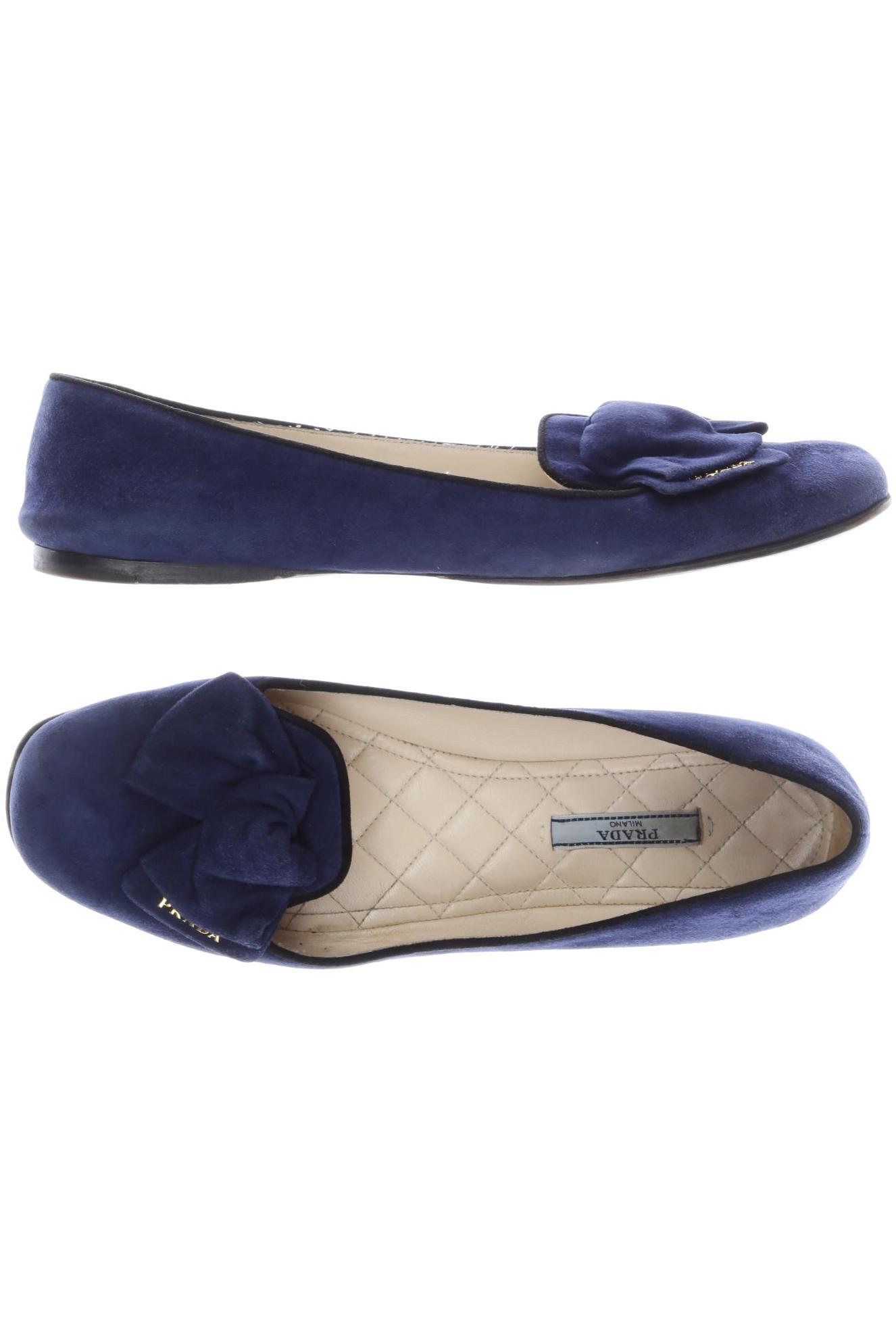 

Prada Damen Ballerinas, marineblau, Gr. 40