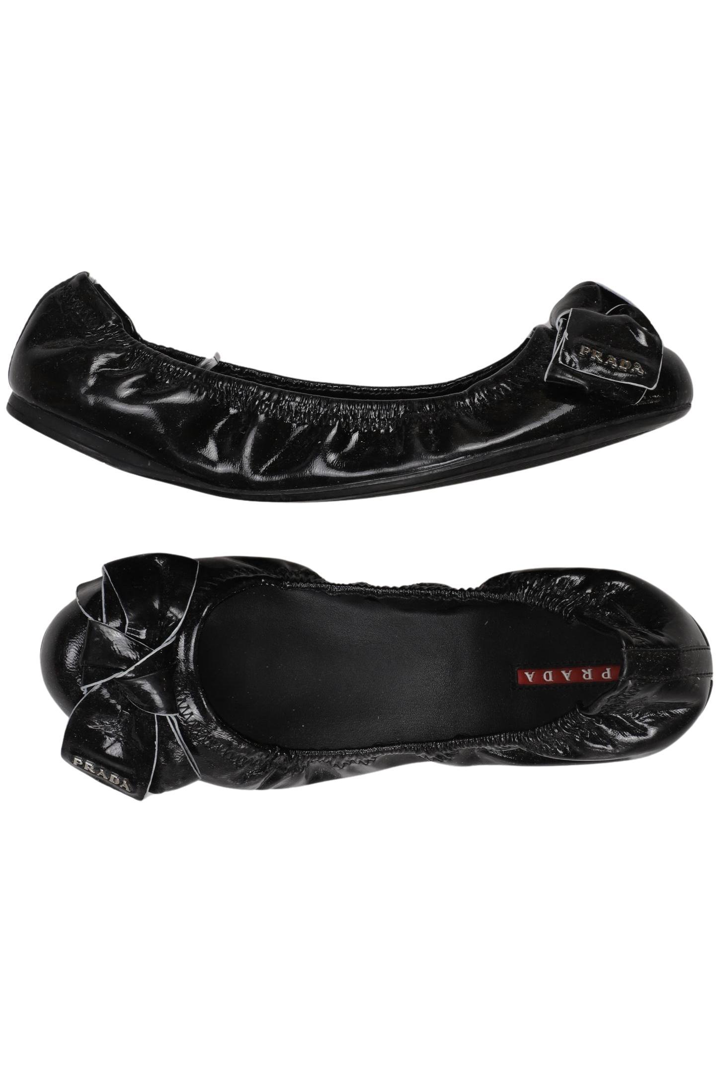 

Prada Damen Ballerinas, schwarz, Gr. 37.5