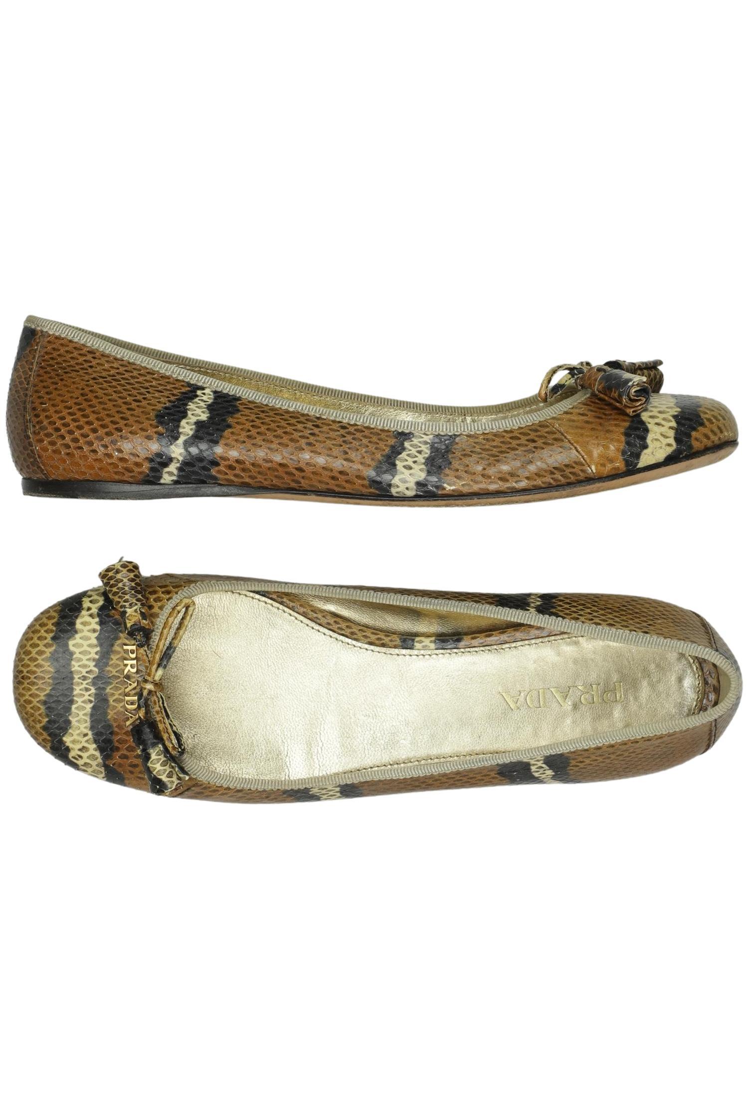

Prada Damen Ballerinas, braun, Gr. 38
