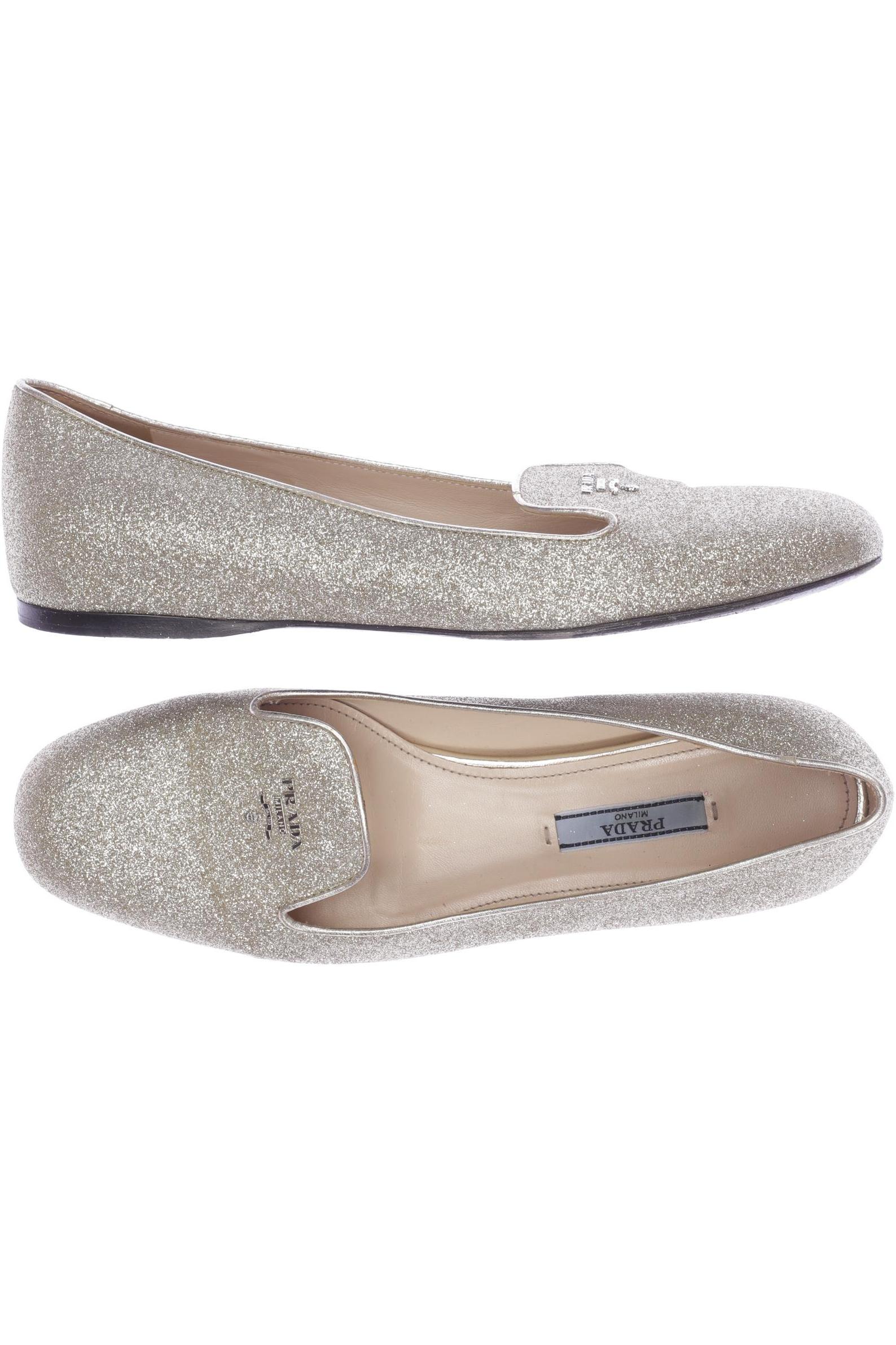 

Prada Damen Ballerinas, gold, Gr. 39
