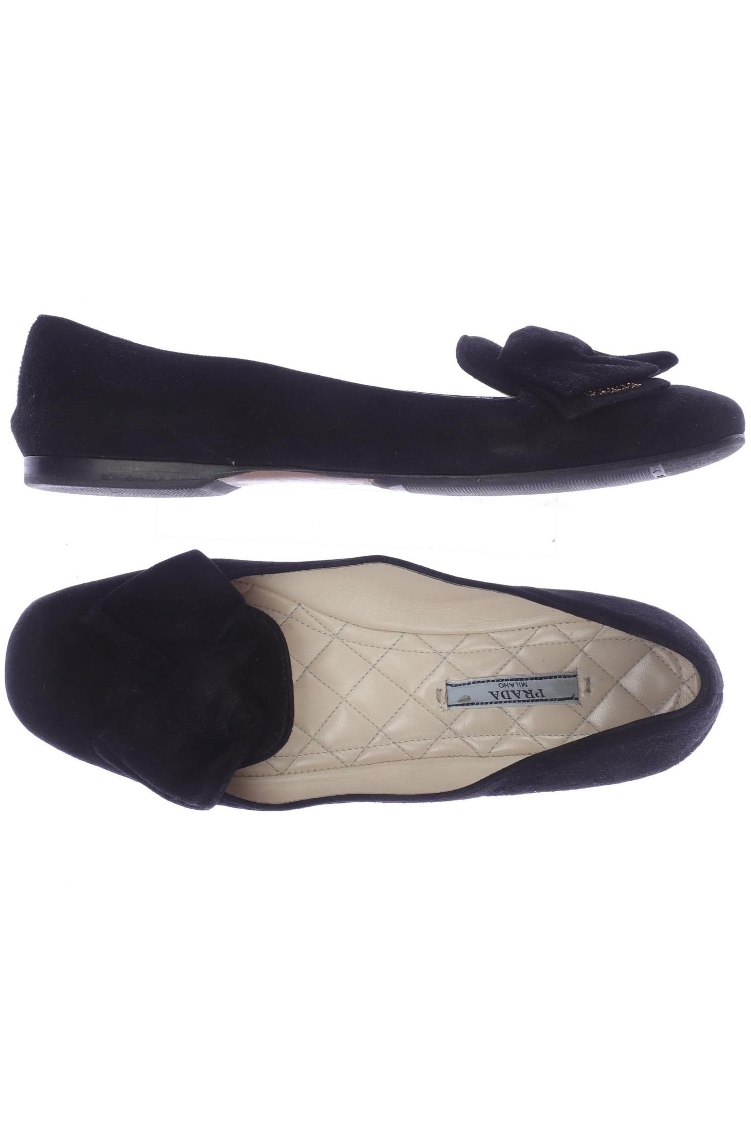 

Prada Damen Ballerinas, schwarz, Gr. 38