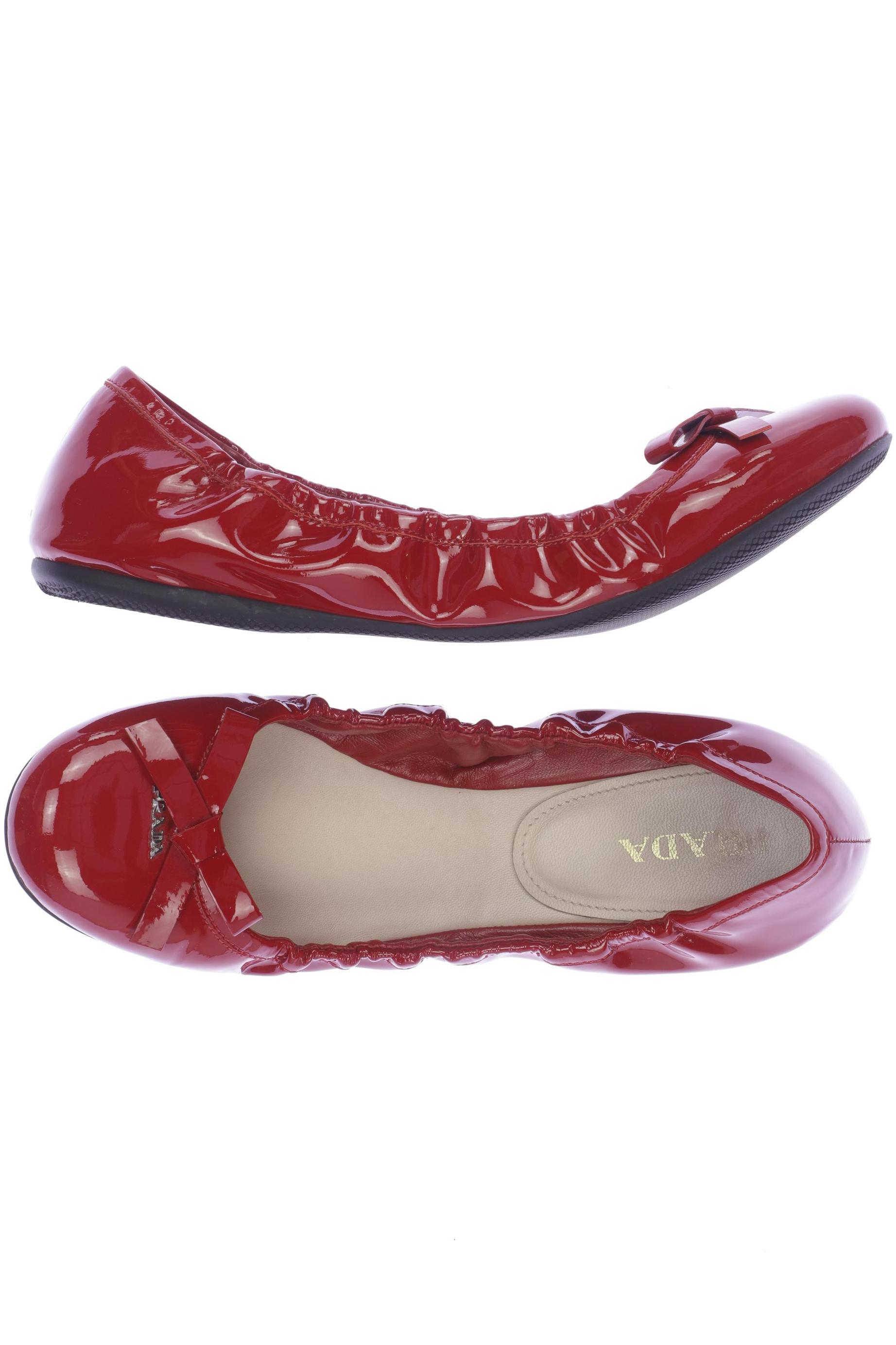 

Prada Damen Ballerinas, rot, Gr. 40.5