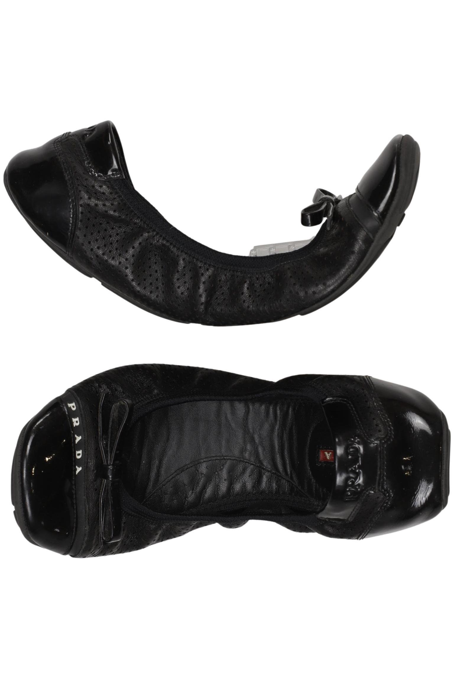 

Prada Damen Ballerinas, schwarz, Gr. 38