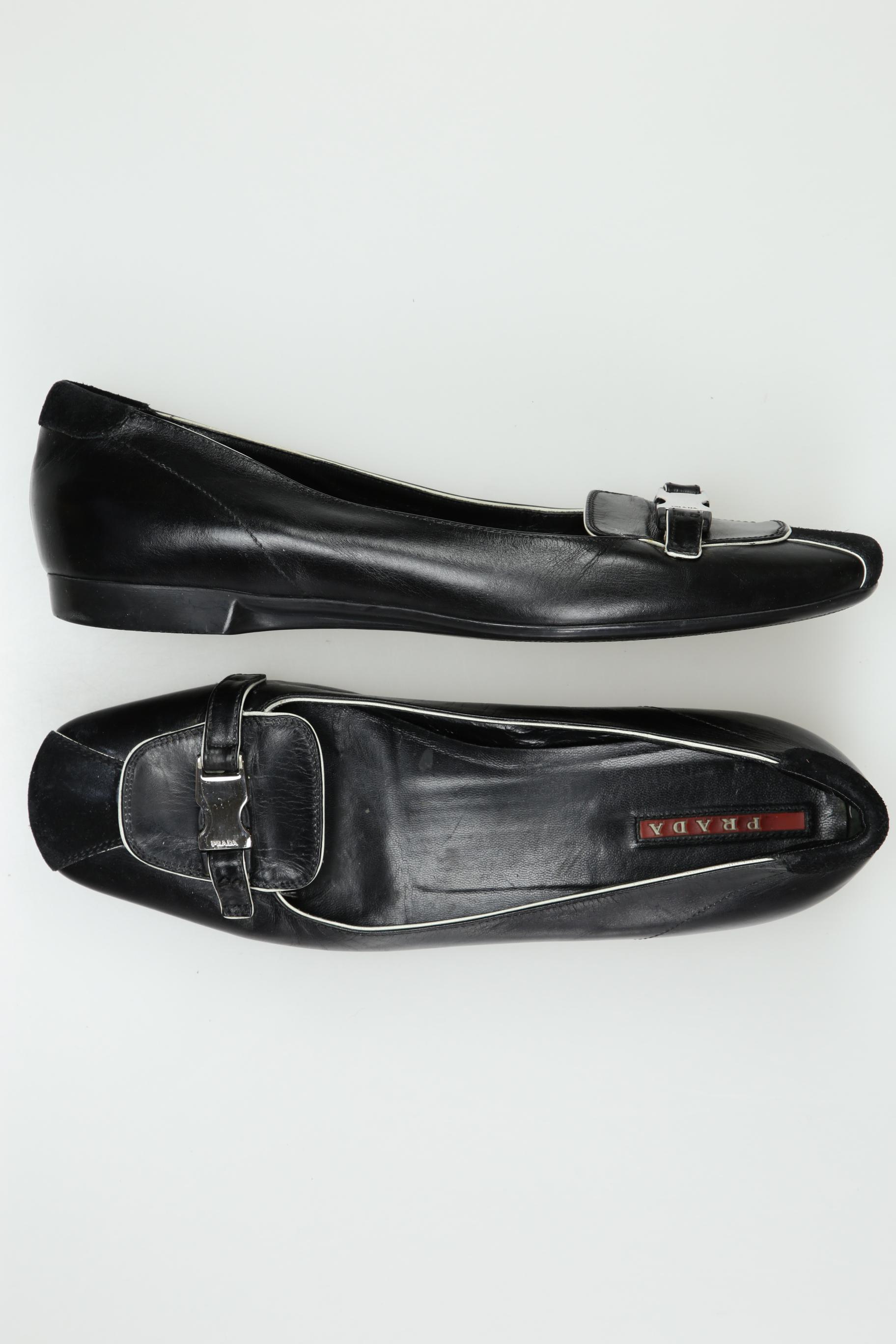 

Prada Damen Ballerinas, schwarz, Gr. 36.5