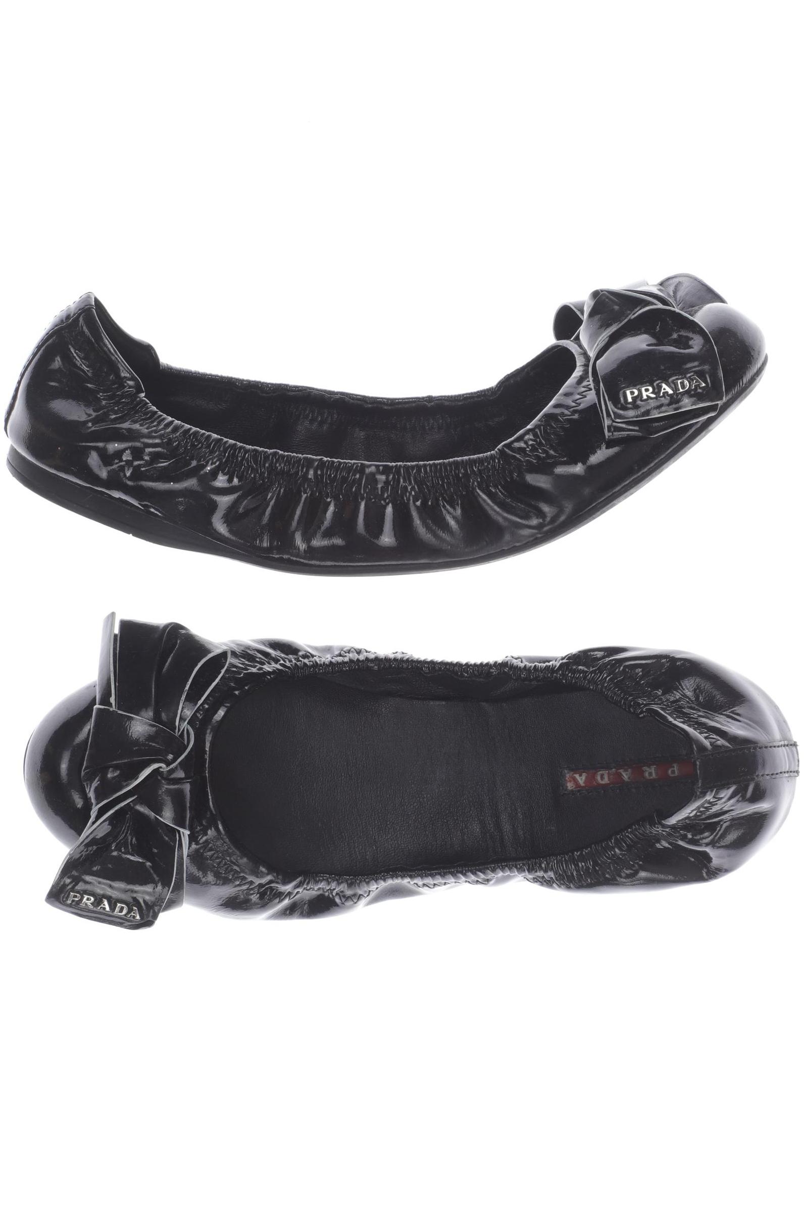 

Prada Damen Ballerinas, schwarz, Gr. 37