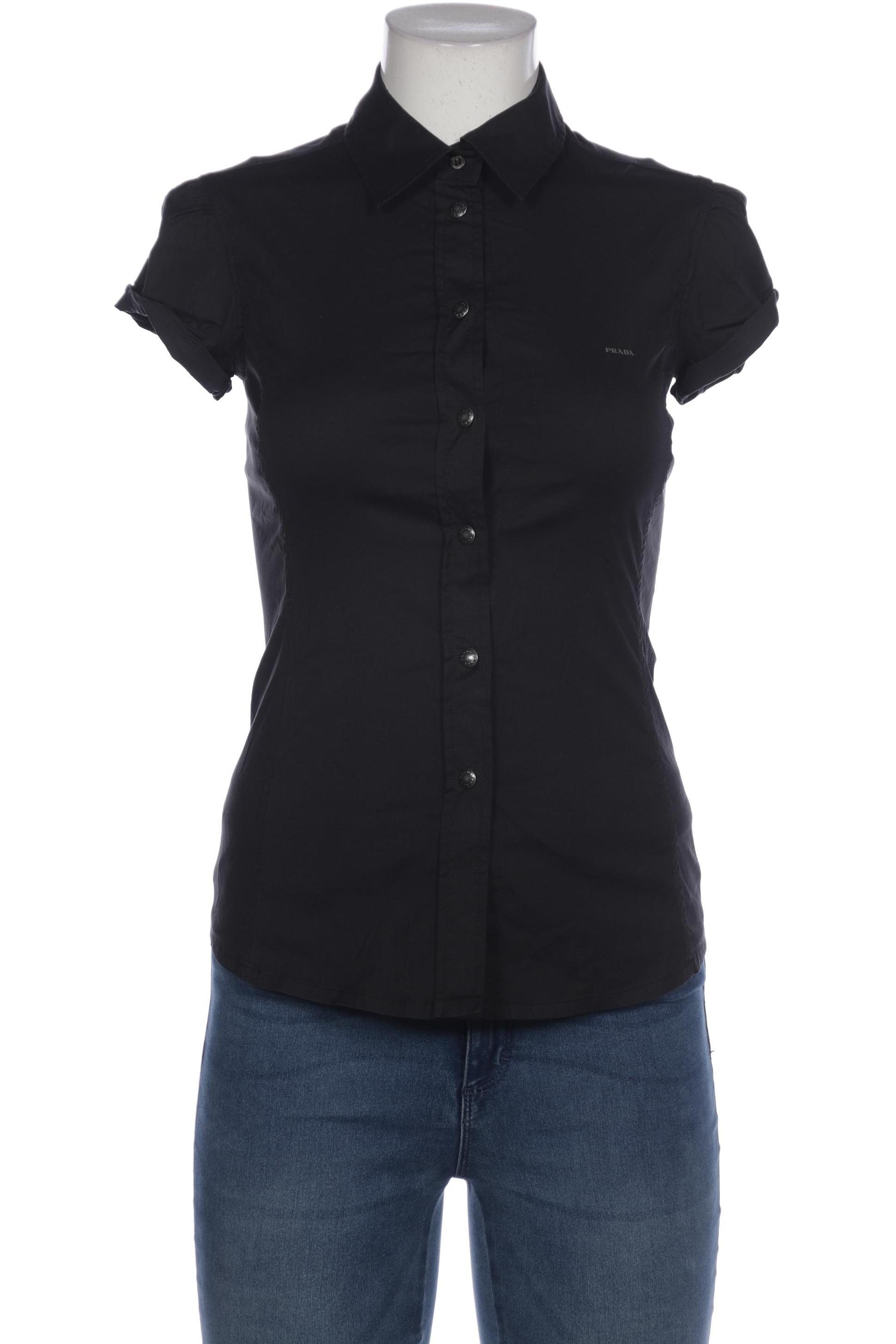 

Prada Damen Bluse, schwarz, Gr. 38