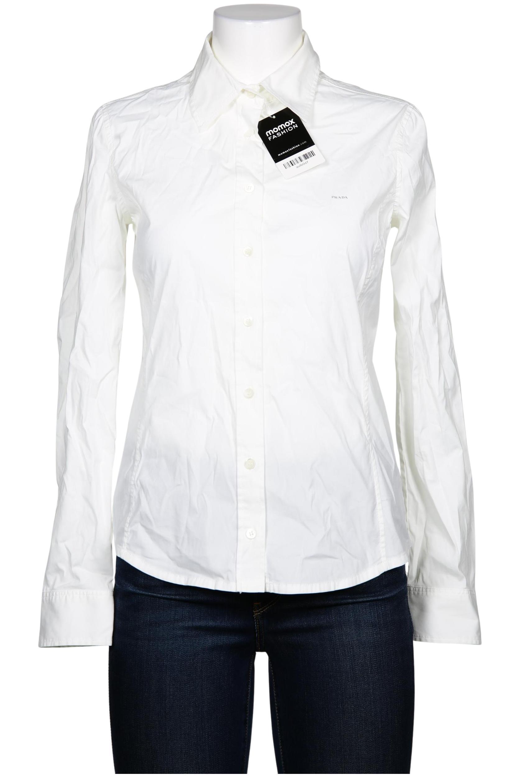 

Prada Damen Bluse, weiß, Gr. 46