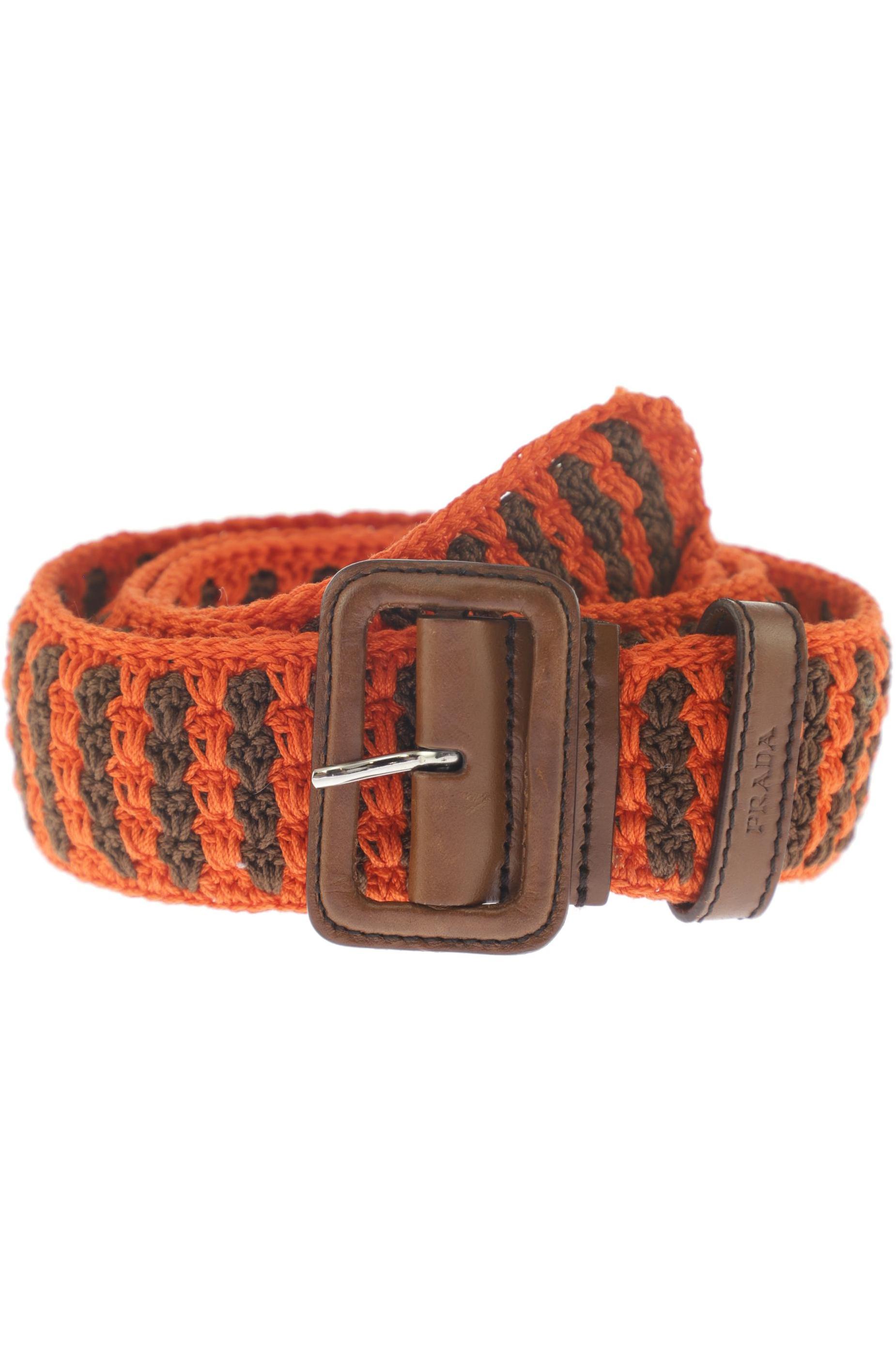 

Prada Damen Gürtel, orange, Gr. 80