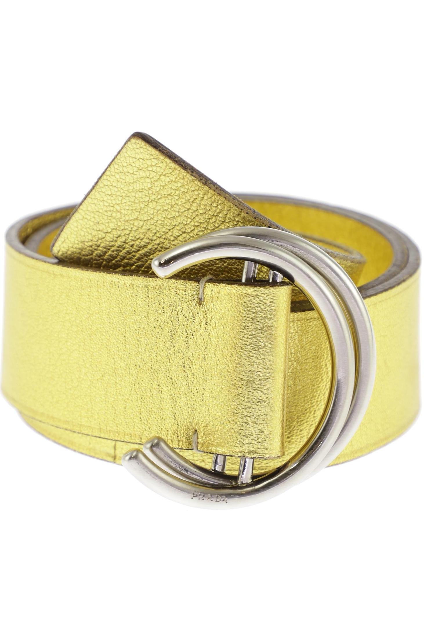 

Prada Damen Gürtel, gold, Gr. 95
