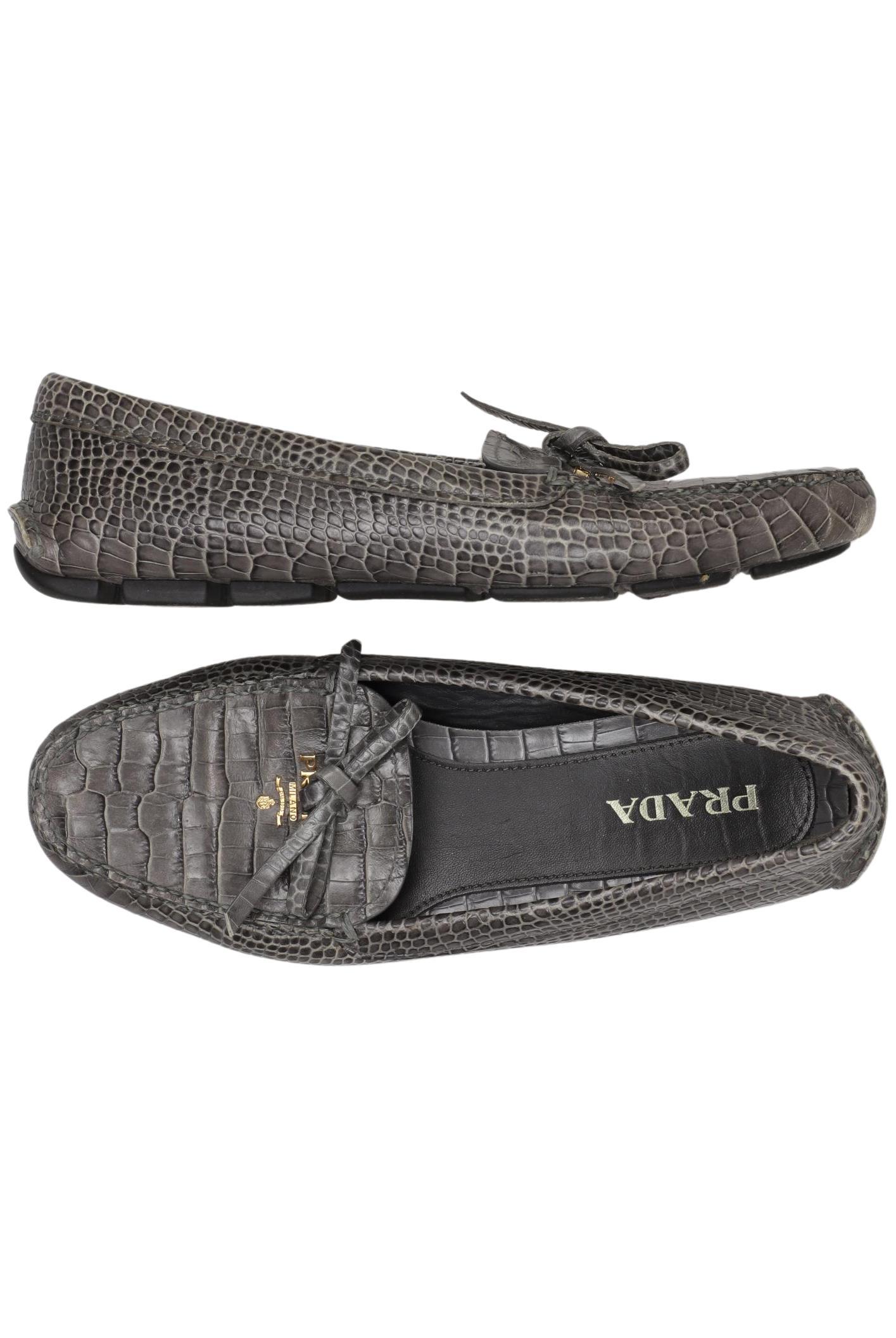 

Prada Damen Halbschuh, grau, Gr. 37.5