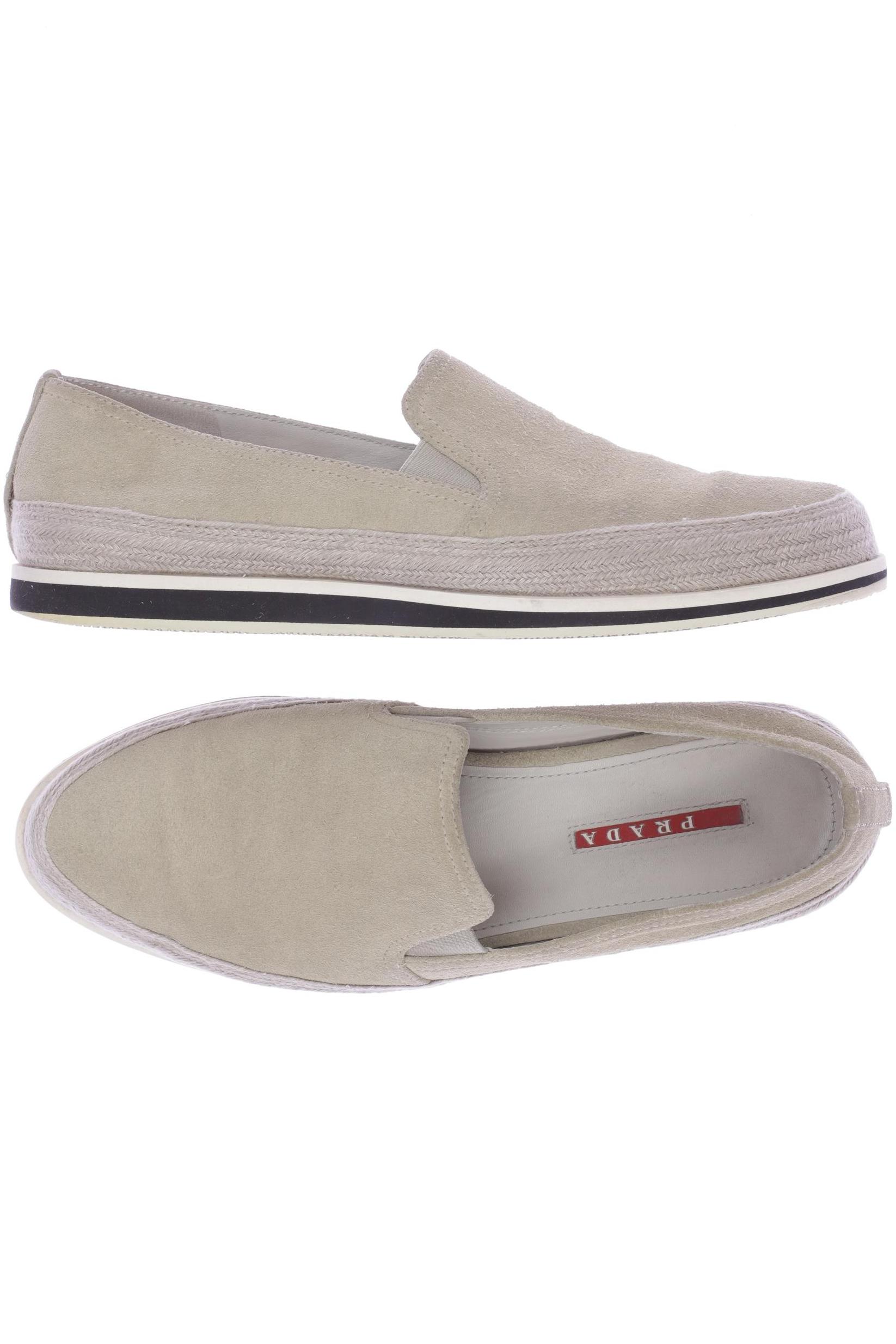 

Prada Damen Halbschuh, beige, Gr. 37