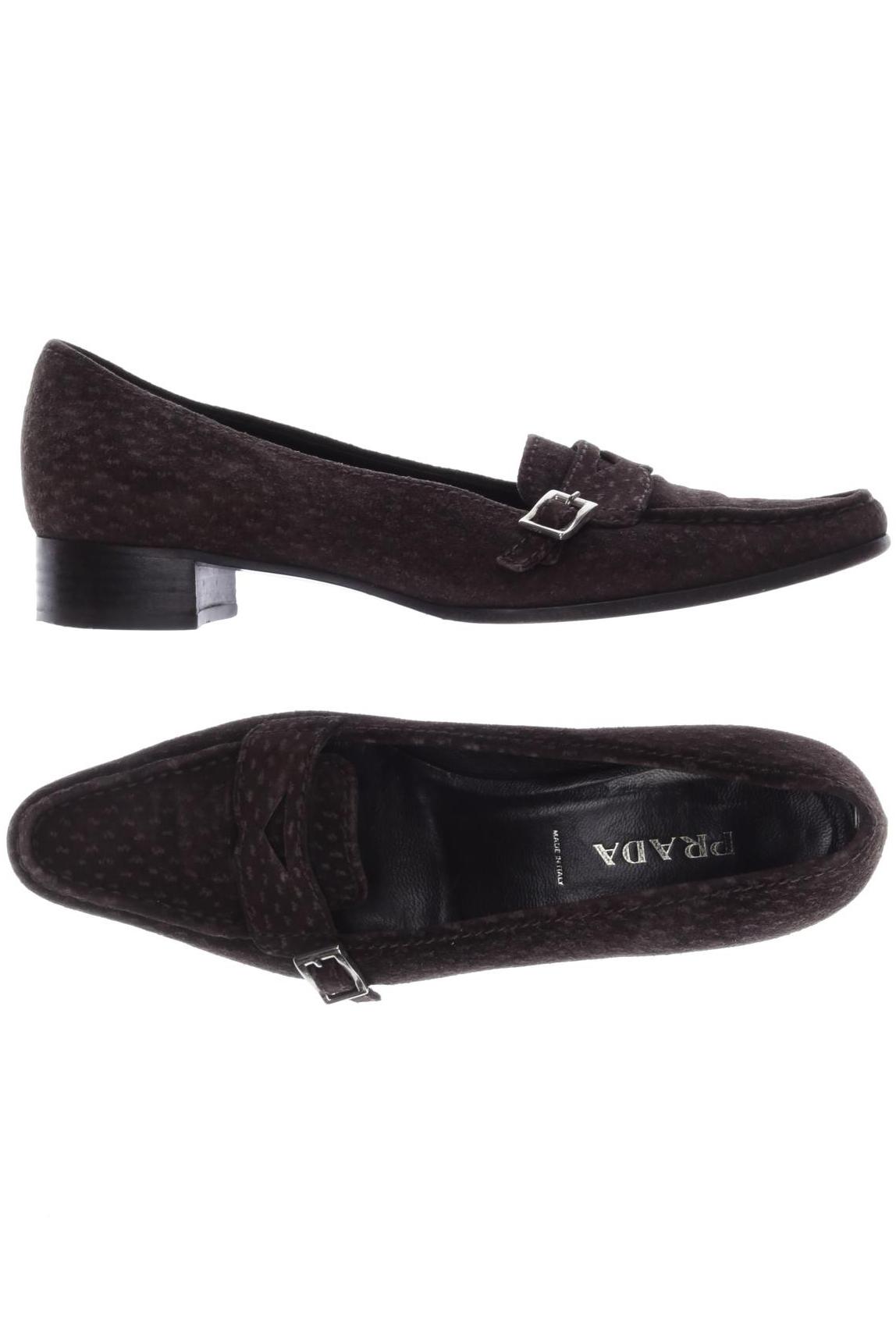

Prada Damen Halbschuh, braun, Gr. 37.5