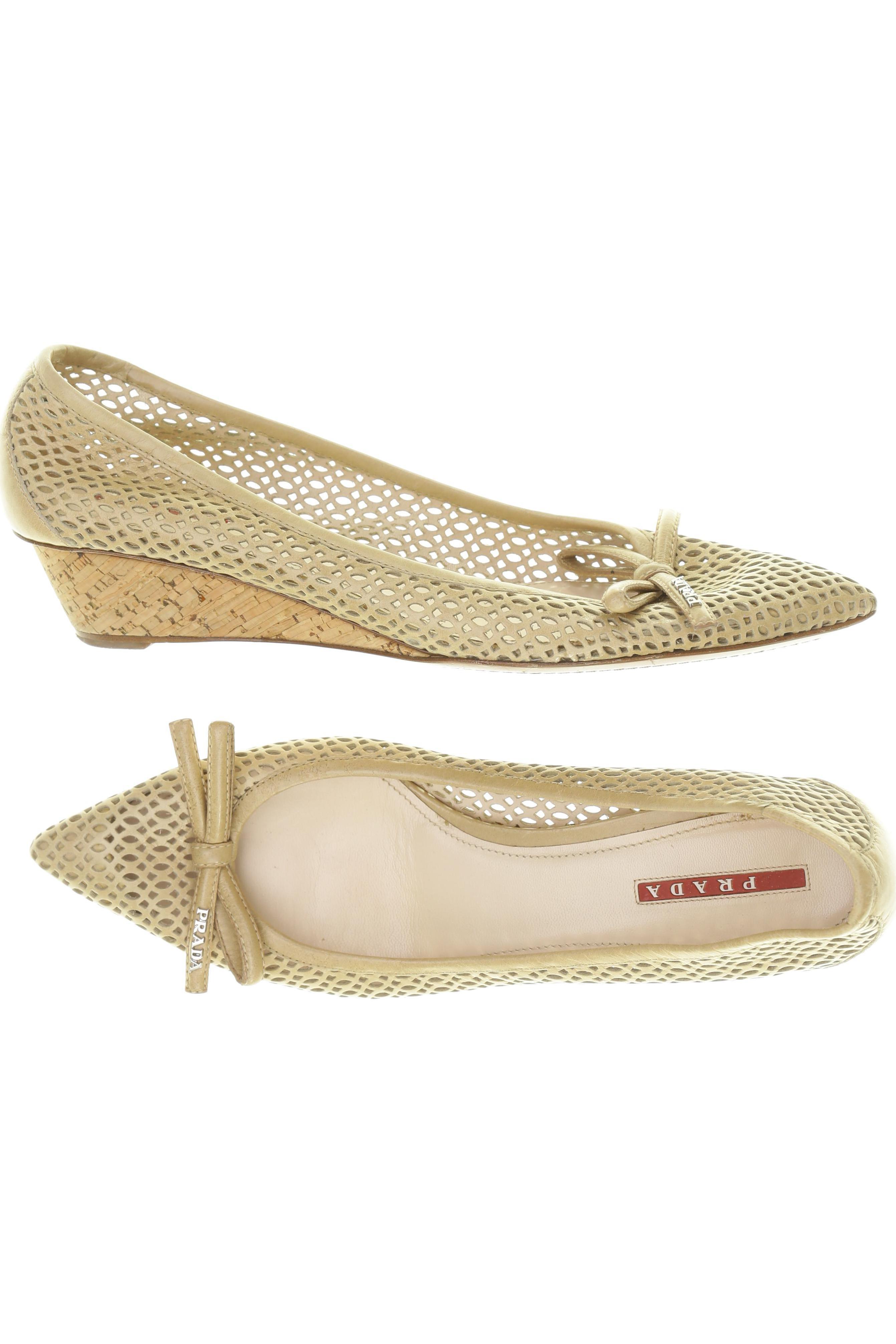 

Prada Damen Pumps, beige, Gr. 39.5