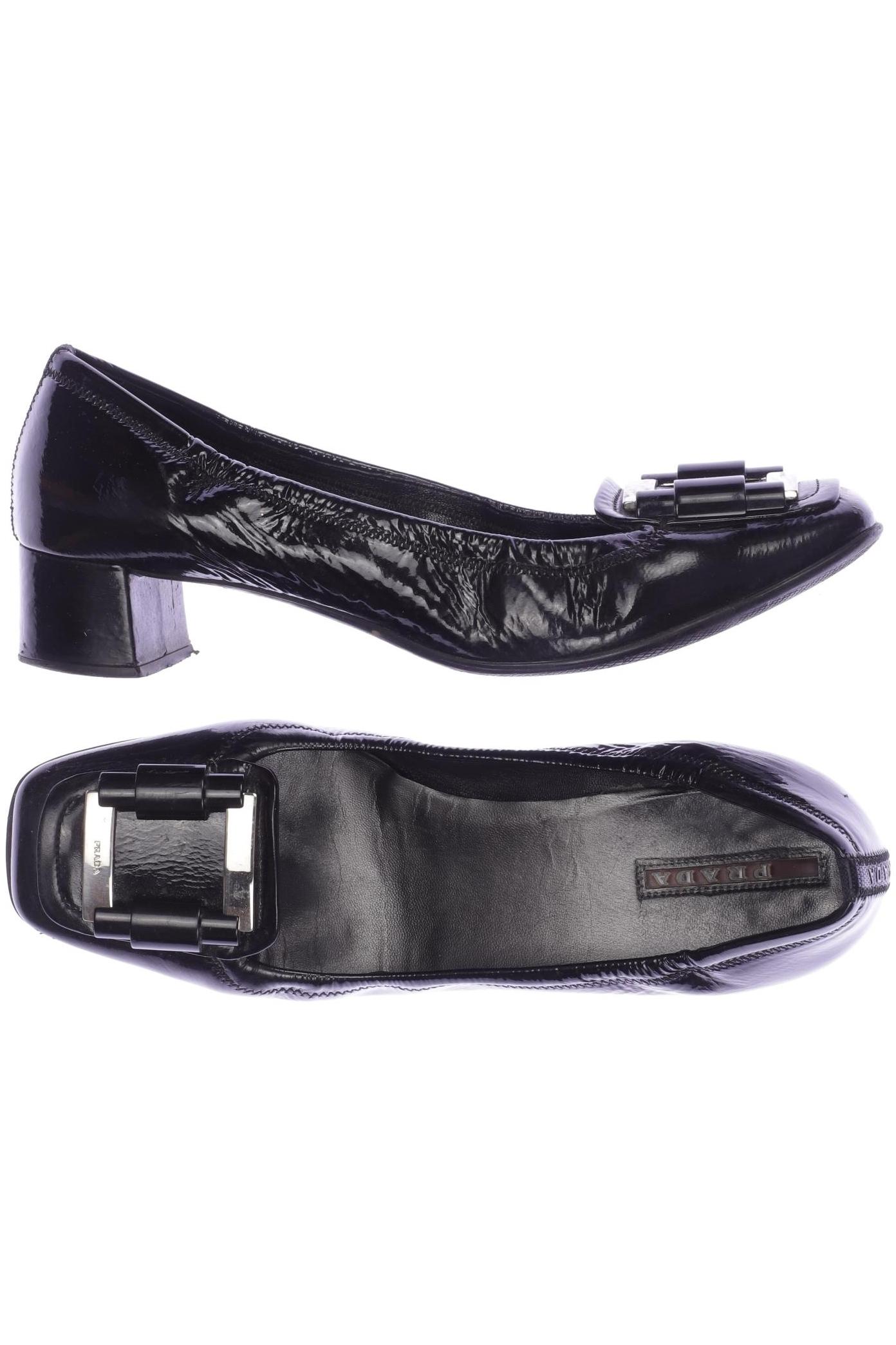

Prada Damen Halbschuh, schwarz, Gr. 38.5