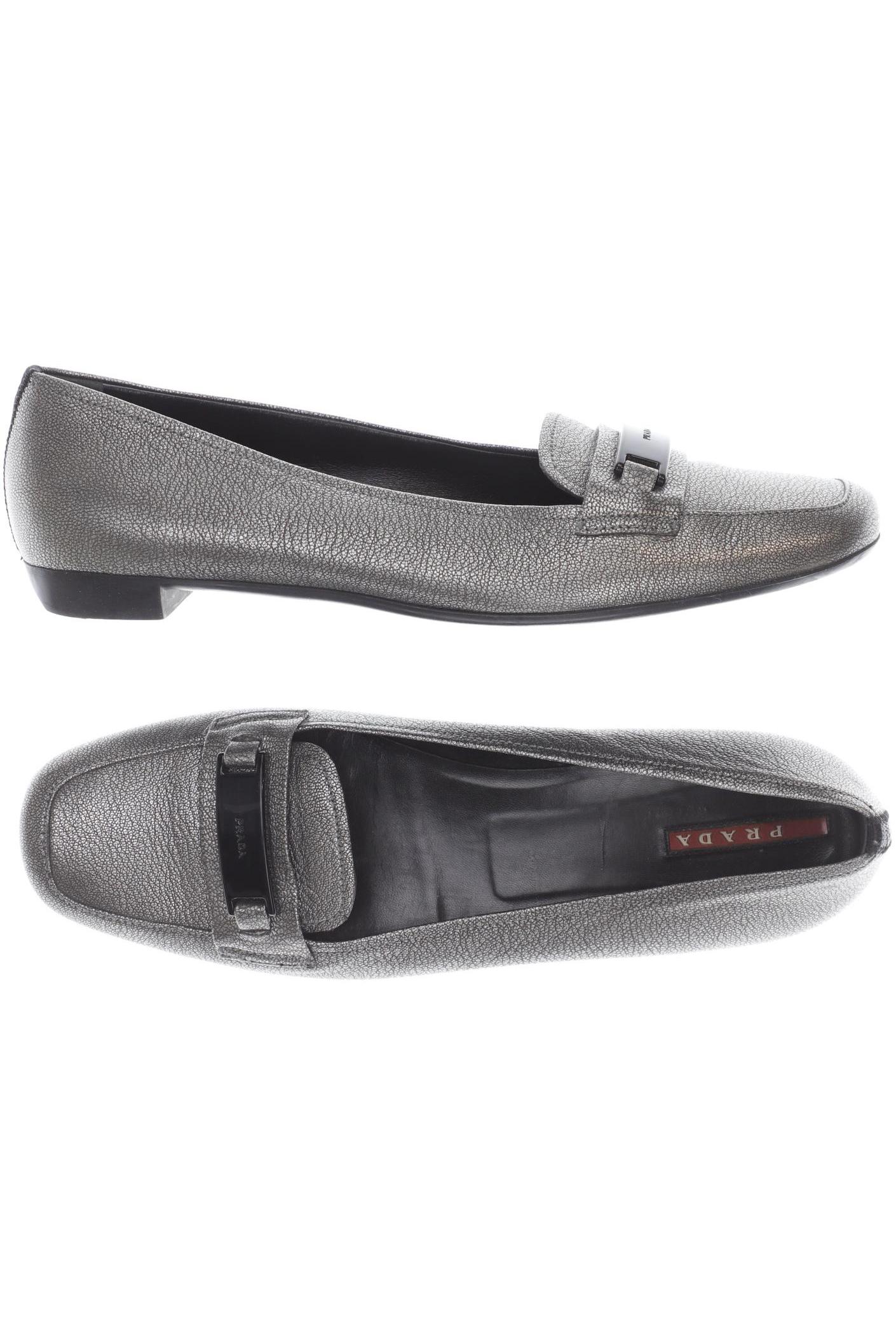 

Prada Damen Halbschuh, grau, Gr. 39.5